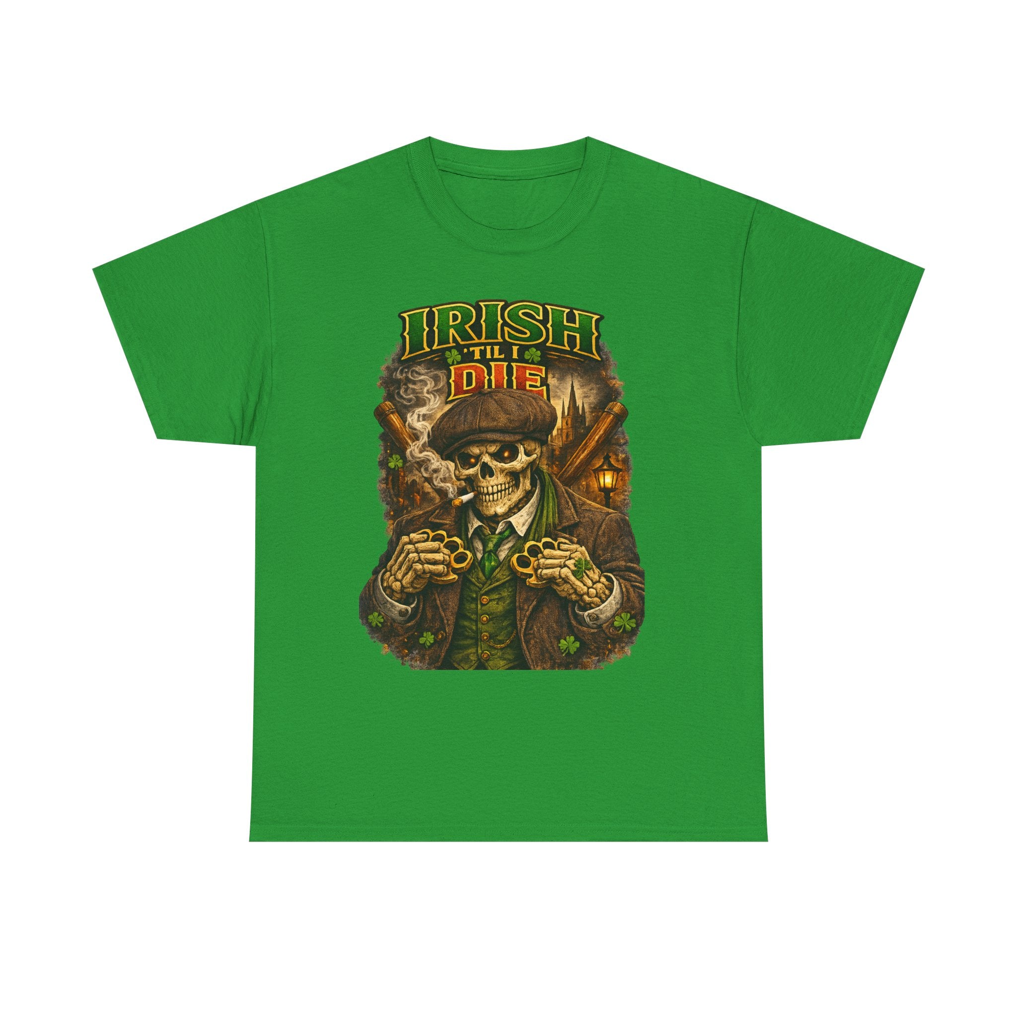 Irish 'Til I Die Skull T-Shirt — St. Patrick's Day Celtic Skeleton Tee