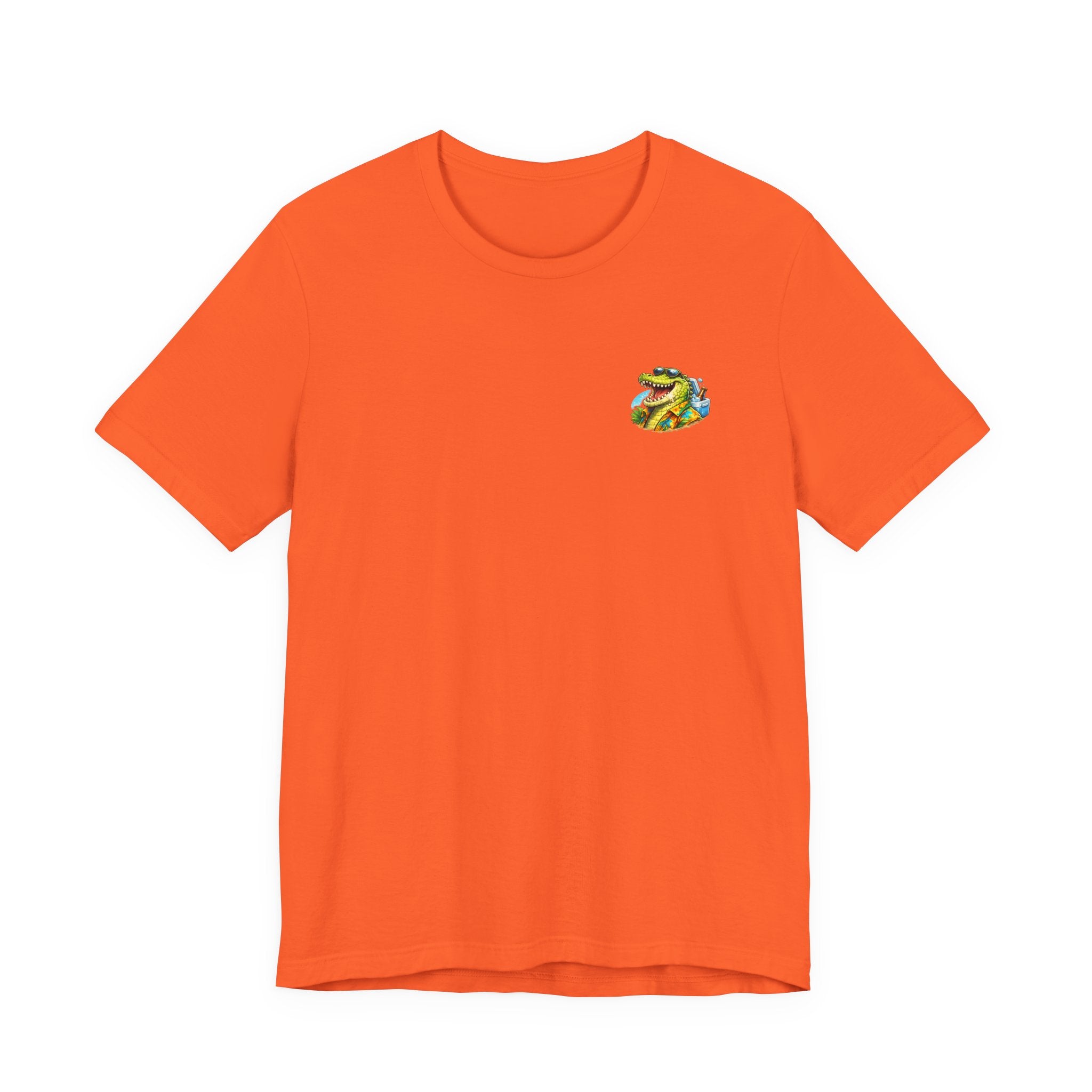 Sand Happens T-Shirt — Playful Alligator Beach Tee