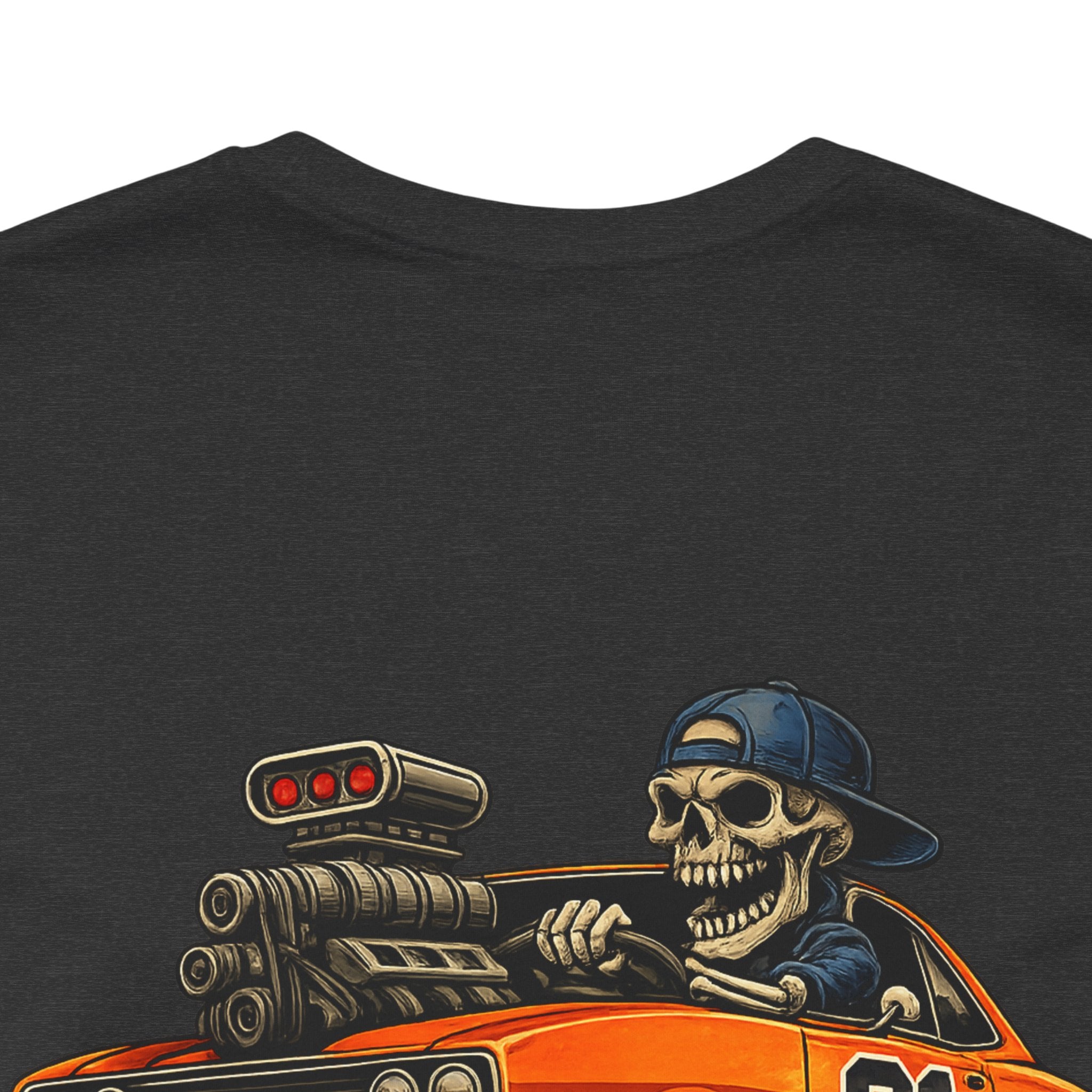 Muscle Car Skull Tee — "Built Different. Drive Hard." Graphic T-Shirt