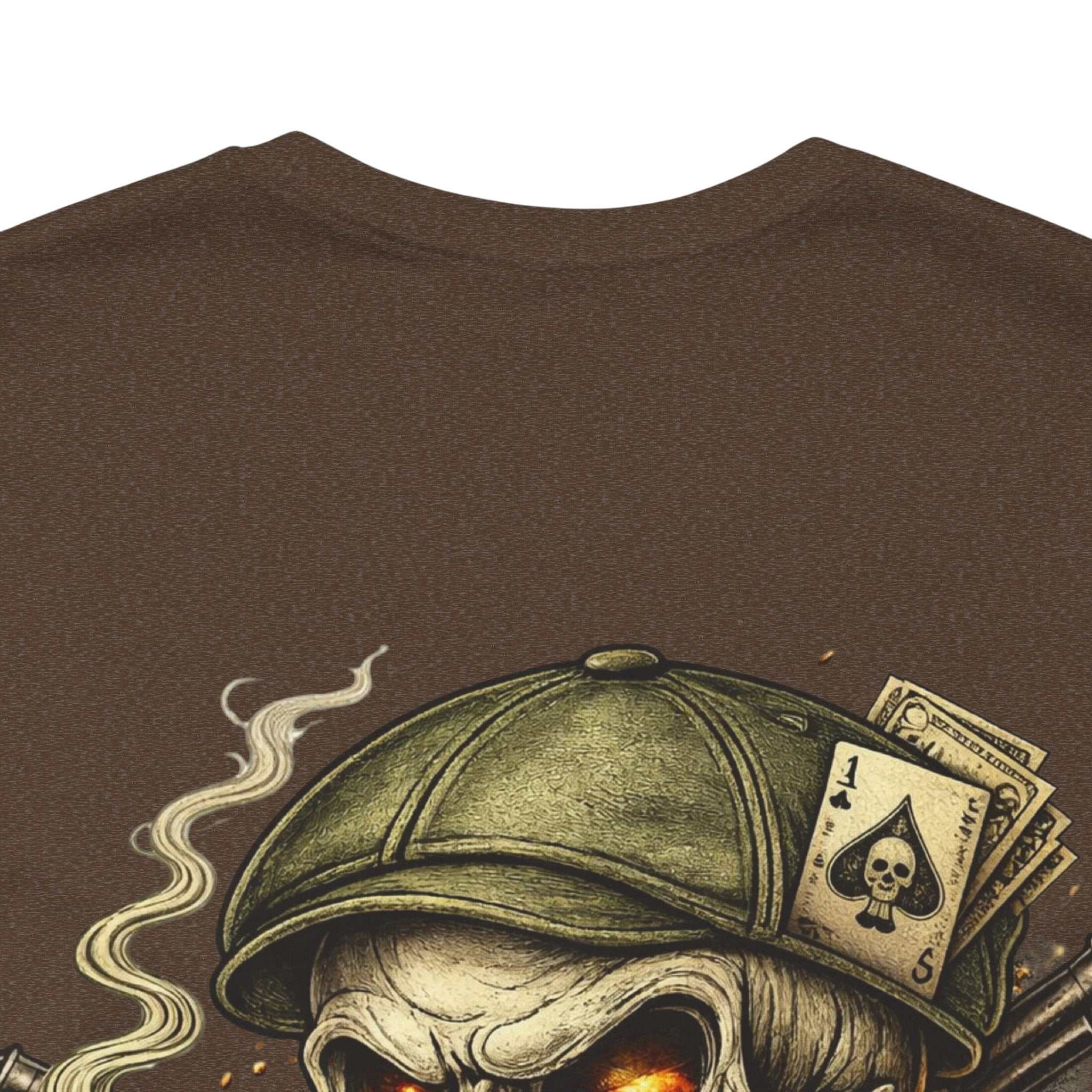 Skull Cigar Tee — "Ain't Done Yet" Vintage Biker T-Shirt