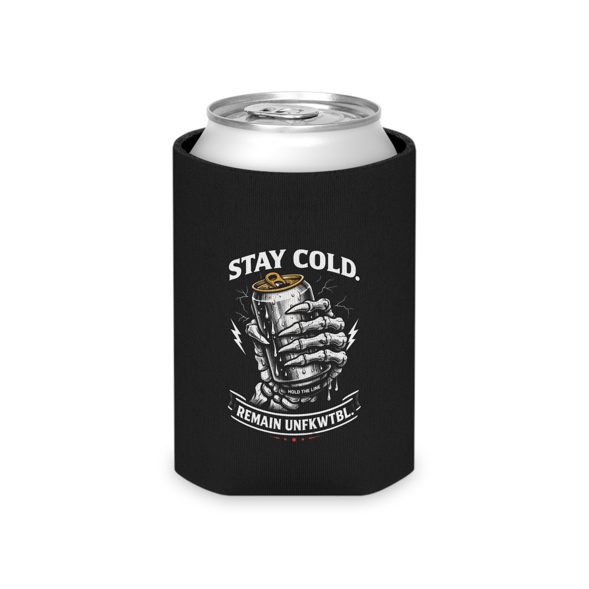 Skull Beer Can Cooler — 'Another Round, Bad Decisions' Insulated Can Cooler