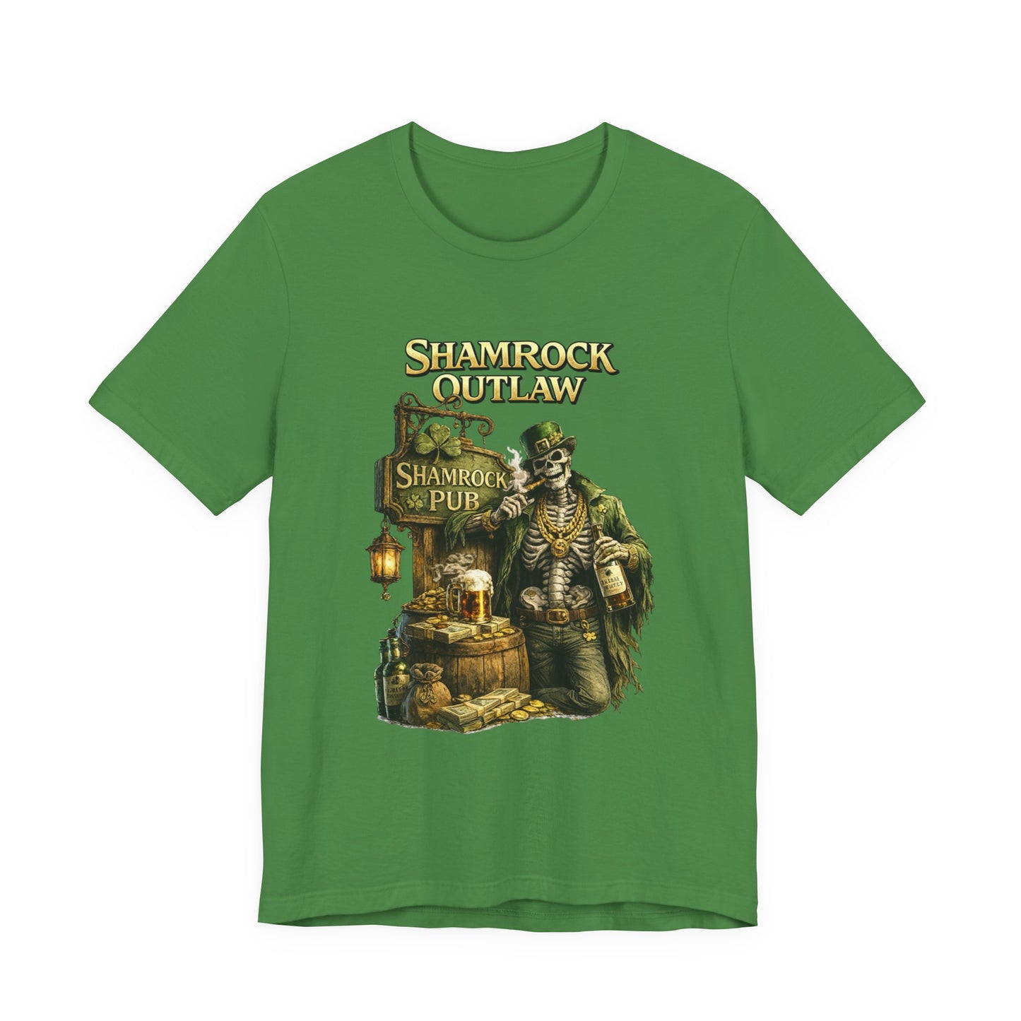 Shamrock Outlaw Tee — Vintage Irish Pub St. Patrick’s Day T‑Shirt