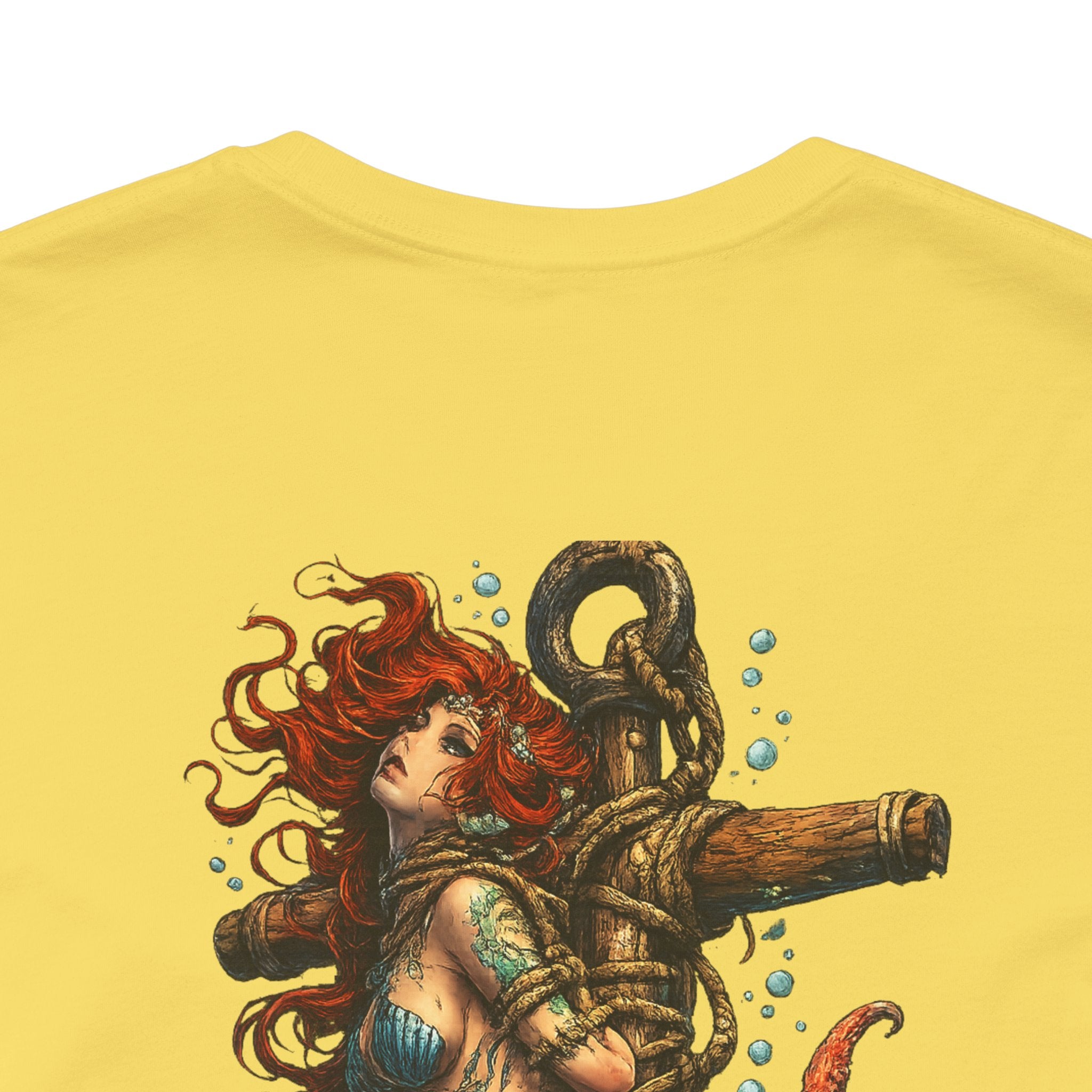 Mermaid Anchor Graphic Tee — Vintage Nautical Octopus Design