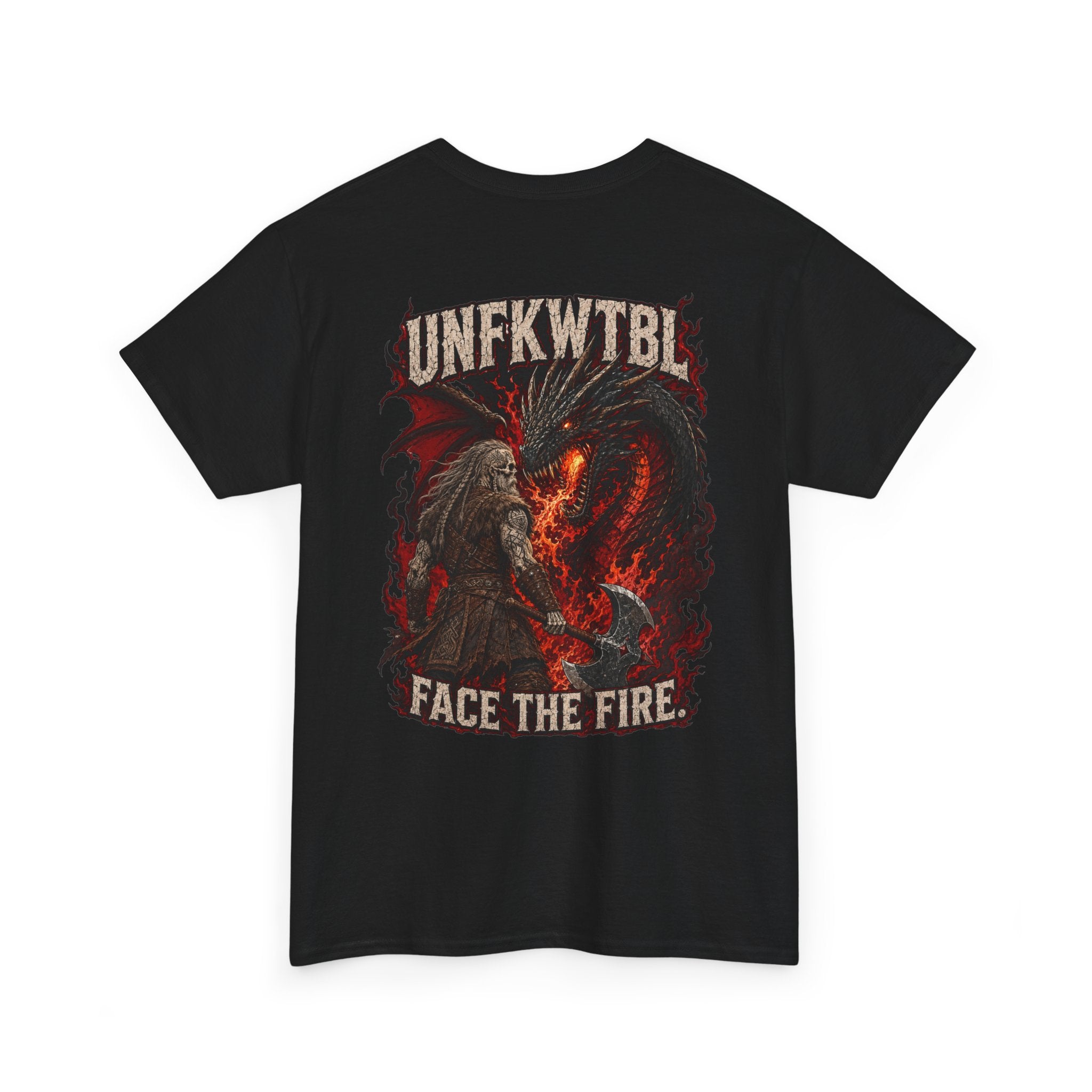 UNFKWTBL Face the Fire Dragon Back-Print Tee