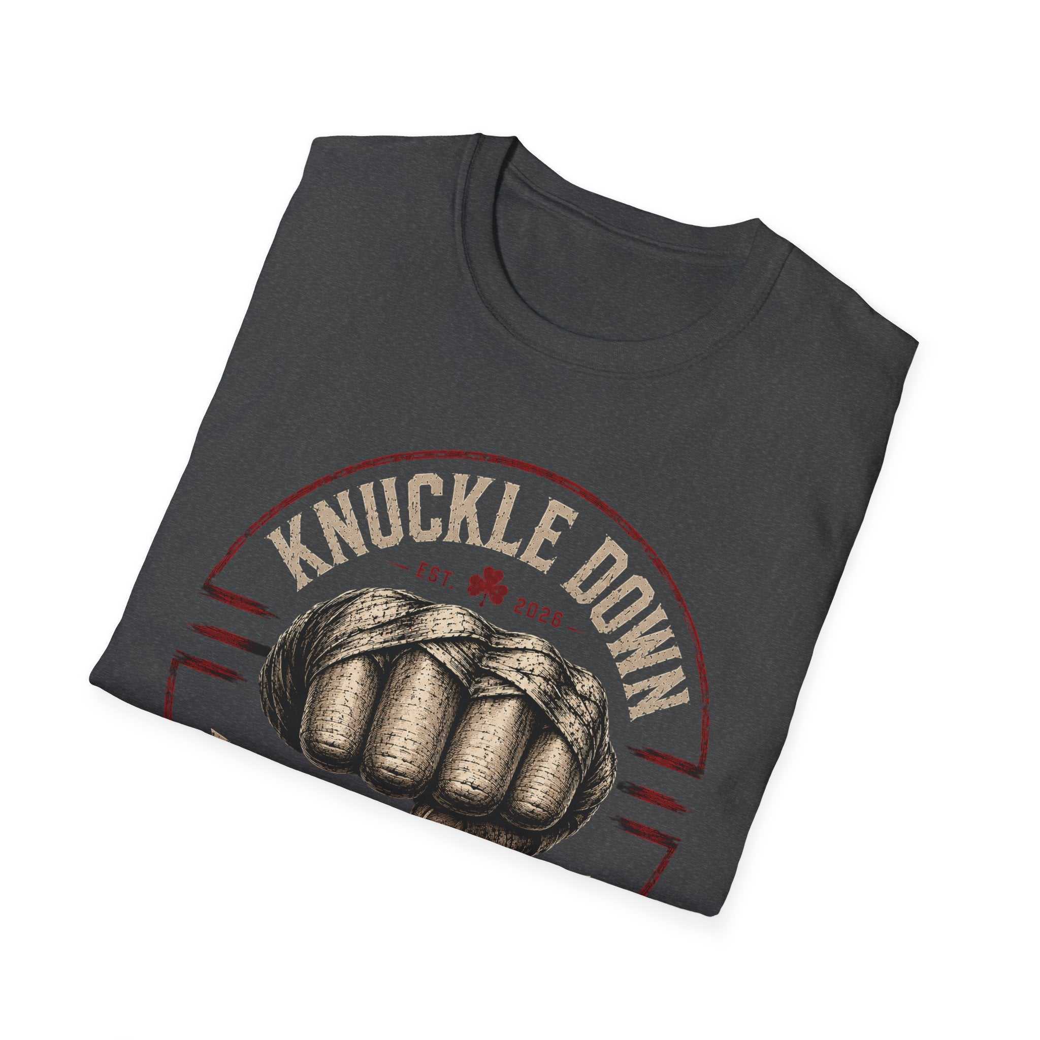 Knuckle Down Vintage Boxing T‑Shirt — Retro Fist Graphic Tee