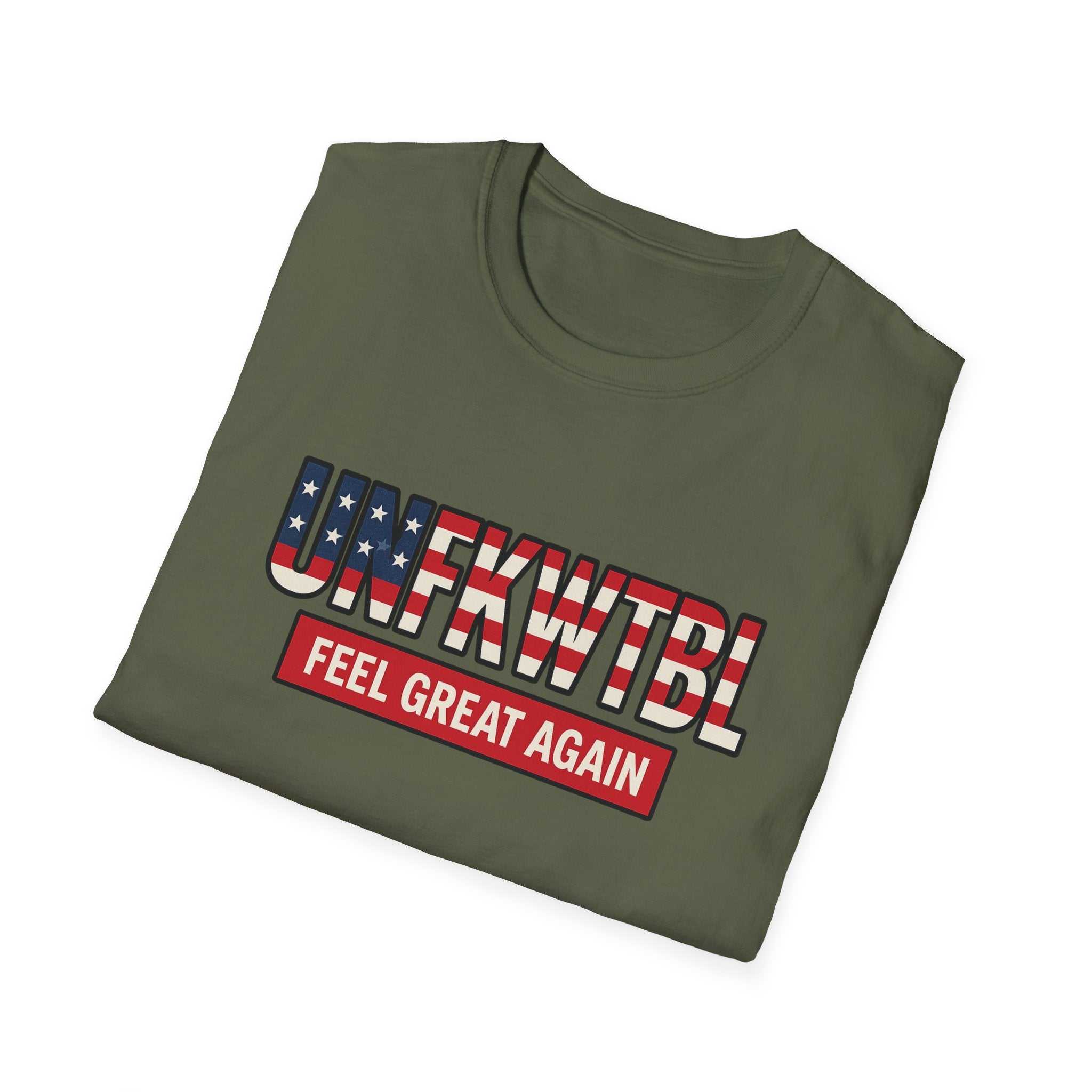 T-Shirt — "FEEL GREAT AGAIN" American Flag Graphic