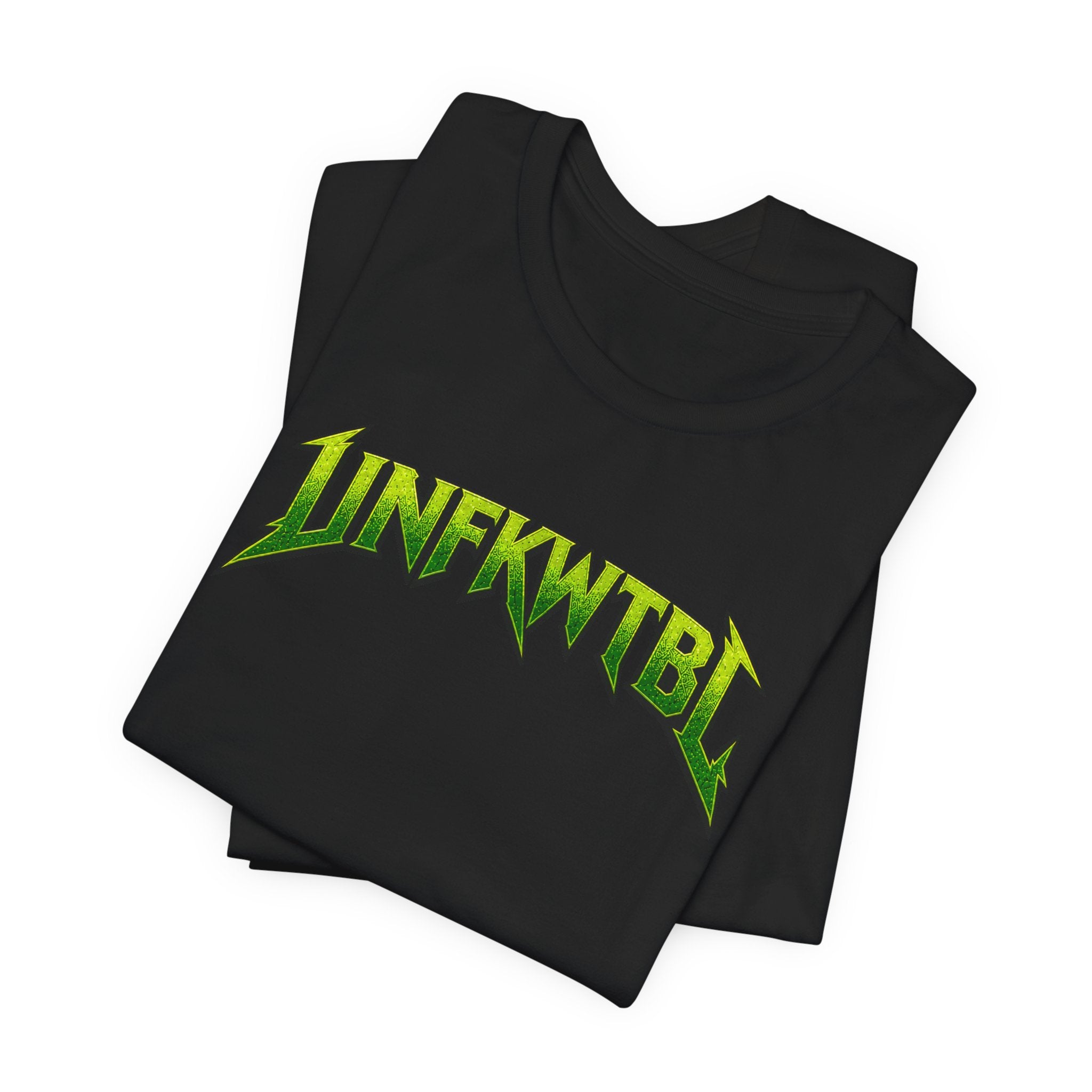 Reaper Graphic Tee — 'UNFKWTBL' Neon Green Heavy Metal Skull Shirt