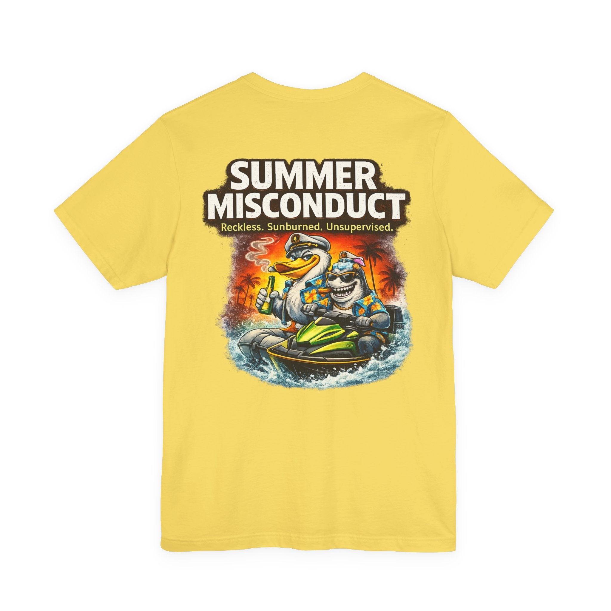 Summer Misconduct Jet Ski T‑Shirt — Reckless Sunburned Unsupervised Beach Tee