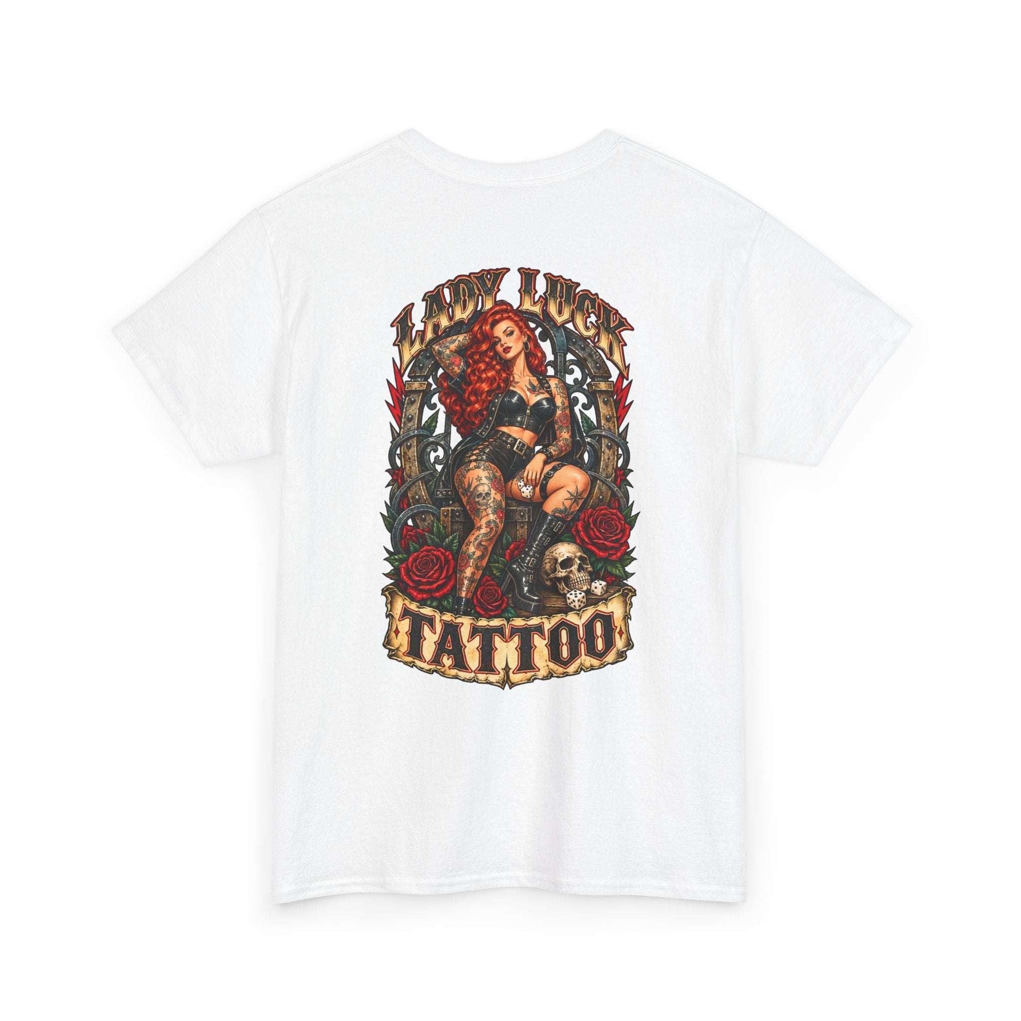 Lady Luck Tattoo Rebel Pinup Men’s Tee