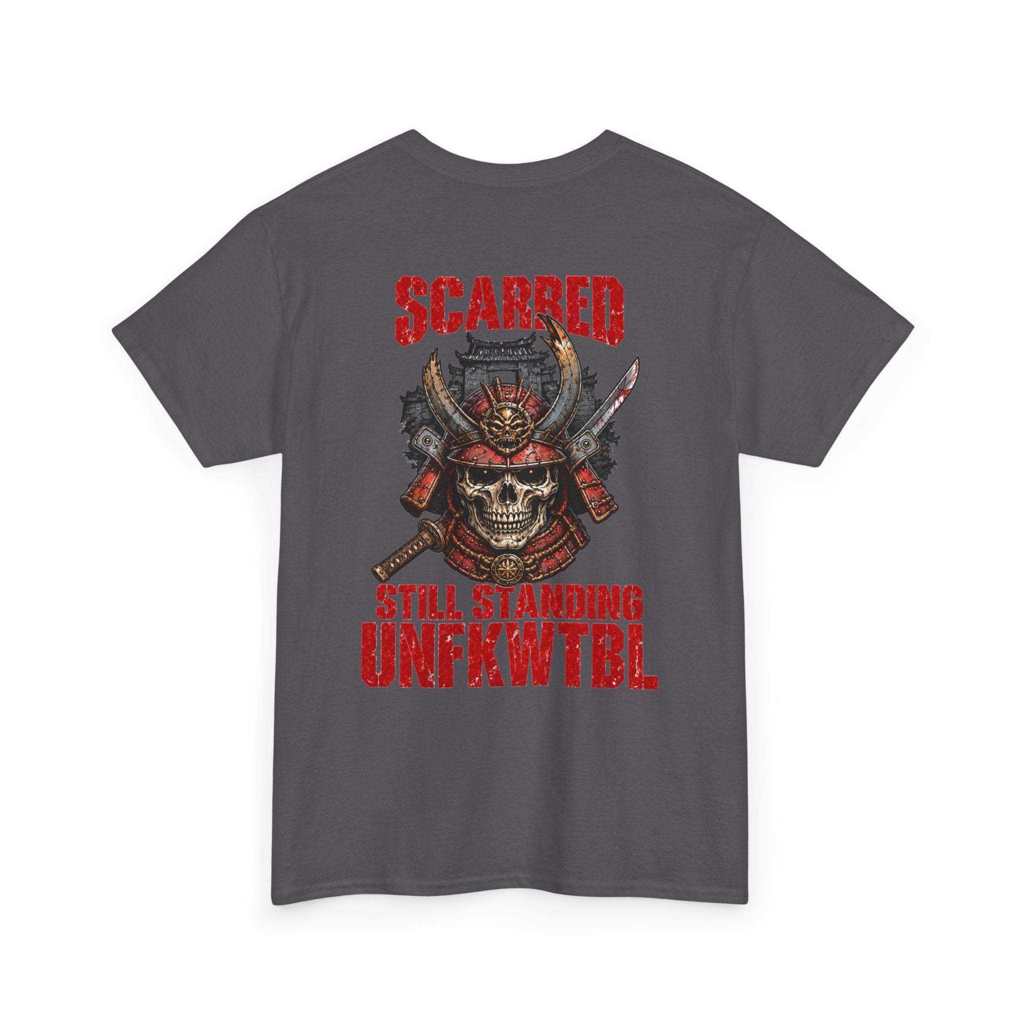 UNFKWTBL Skull Tee — "Scarred Still Standing" Graphic T‑Shirt