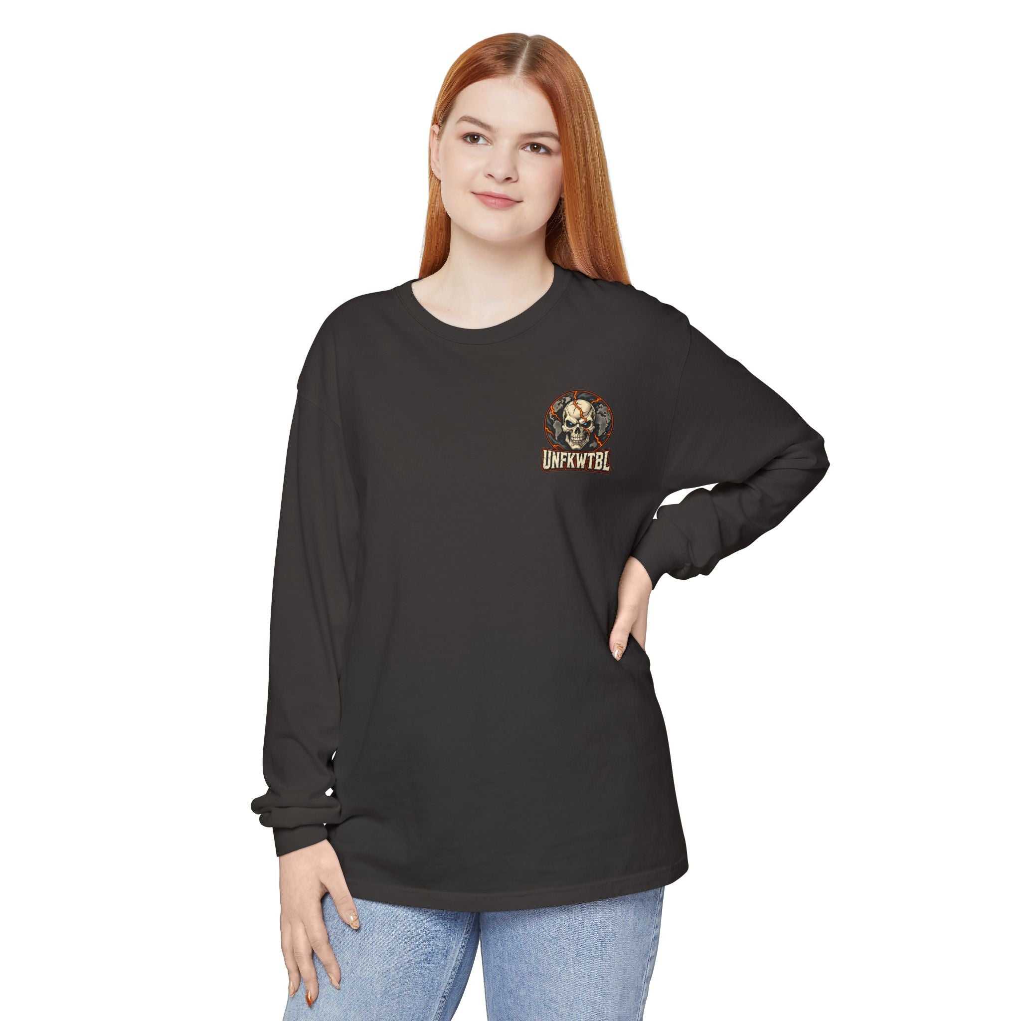 Stay Strong Atlas Skull Long Sleeve Tee