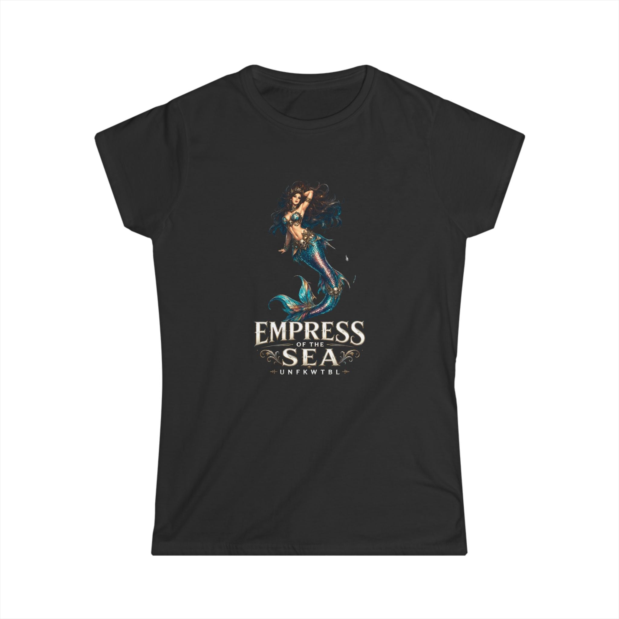 Empress Of The Sea Women’s Black Softstyle Tee — Classic Everyday Crewneck