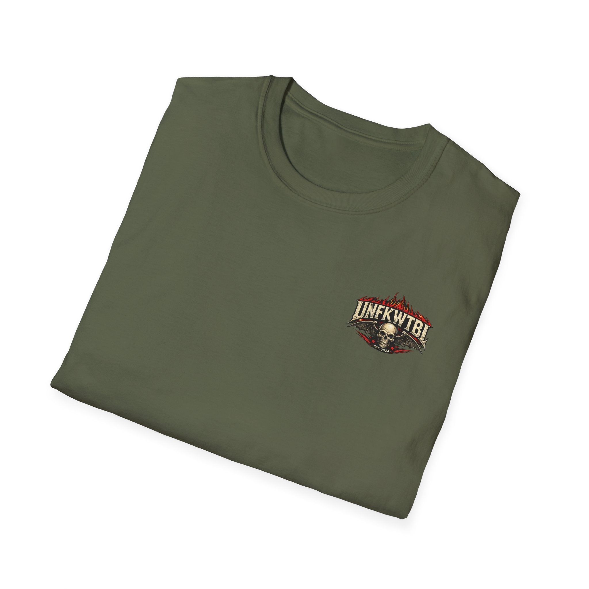 Graphic T-Shirt — 'UNFKWTBL' Vintage Rock Skull Design
