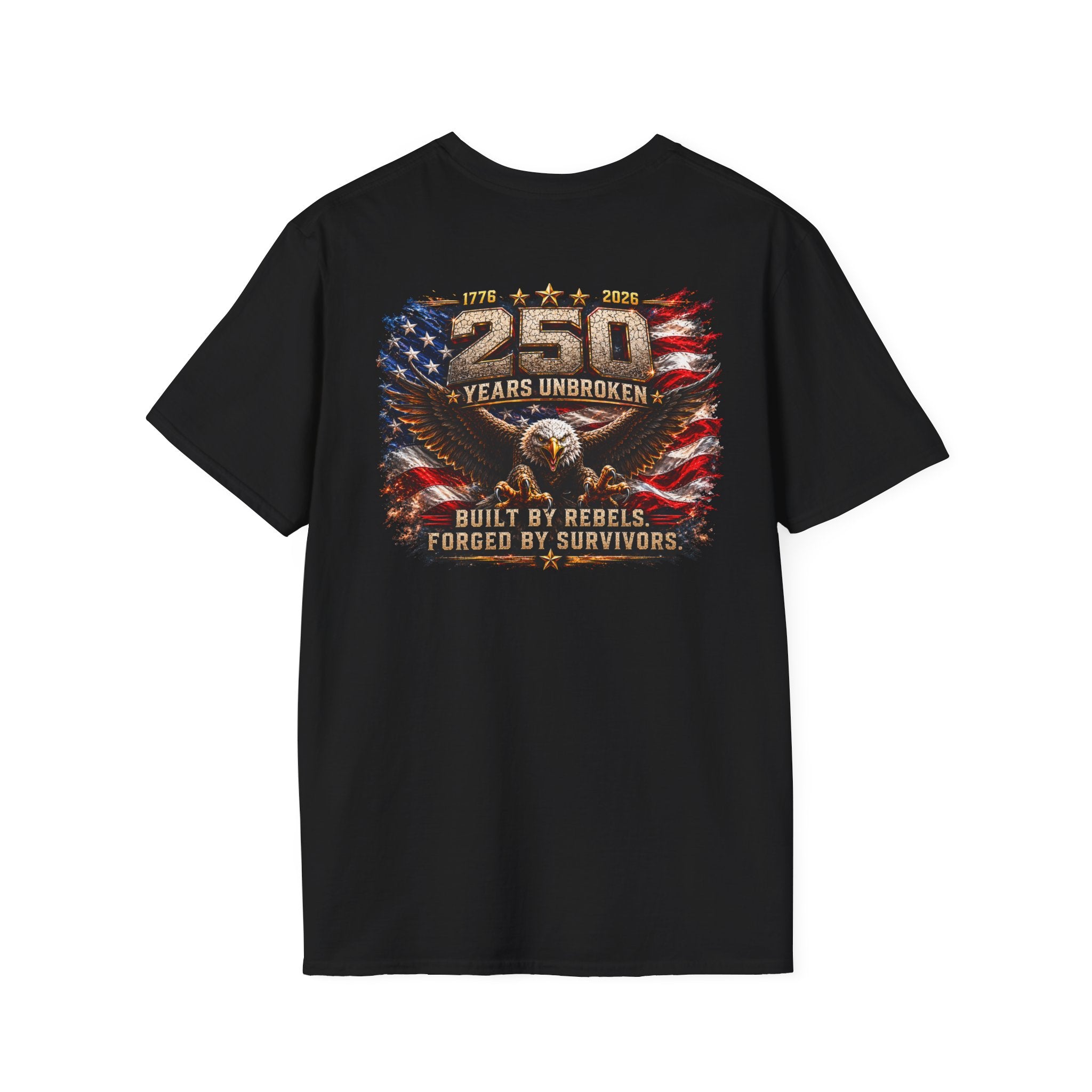 American Flag Pocket Tee — 'UNFKWTBL' Patriotic Graphic T-Shirt