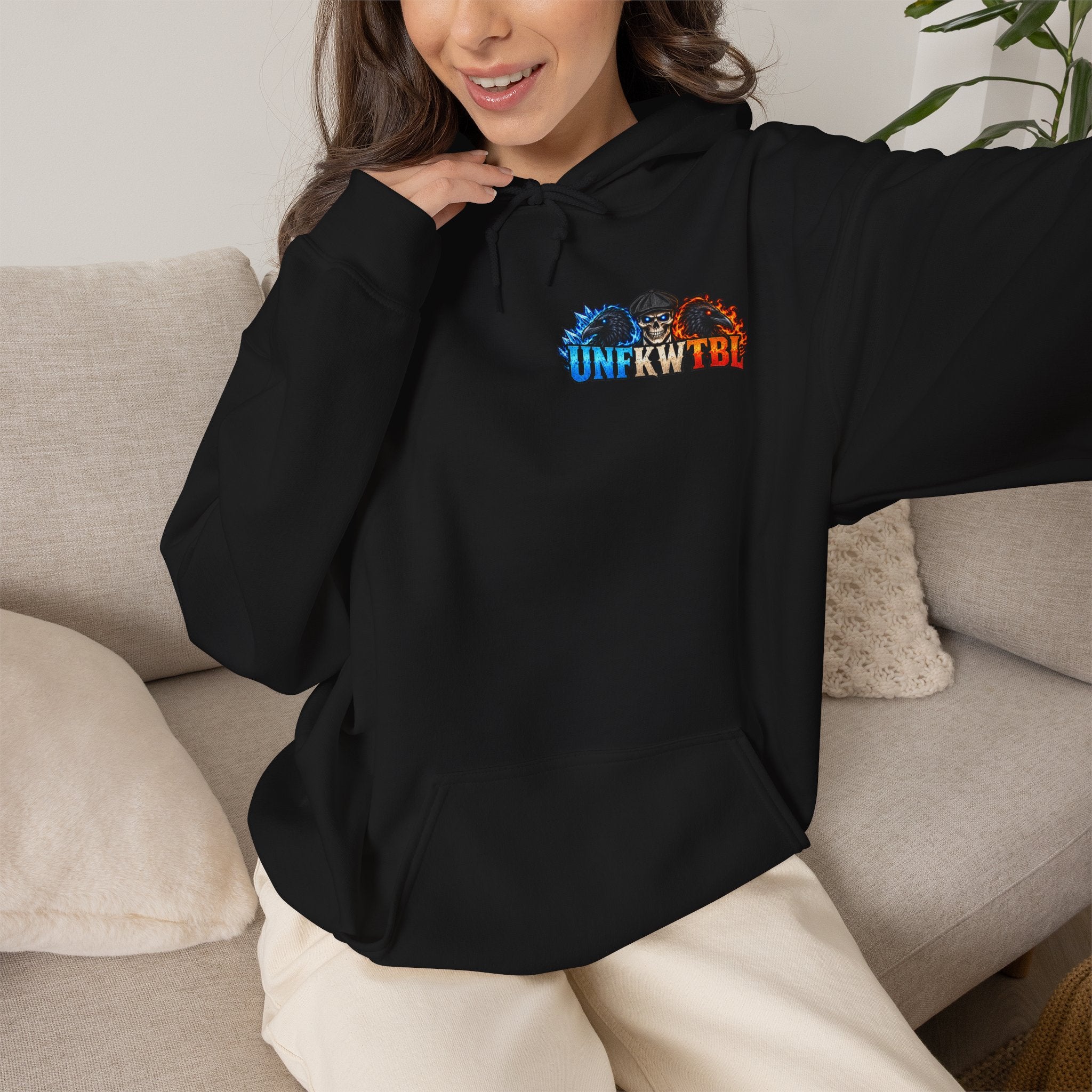 The Silent Boss: Fire & Ice Hoodie
