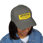 Embroidered 'UNFKWTBL' Patch Cap — Structured Closed-Back Baseball Hat