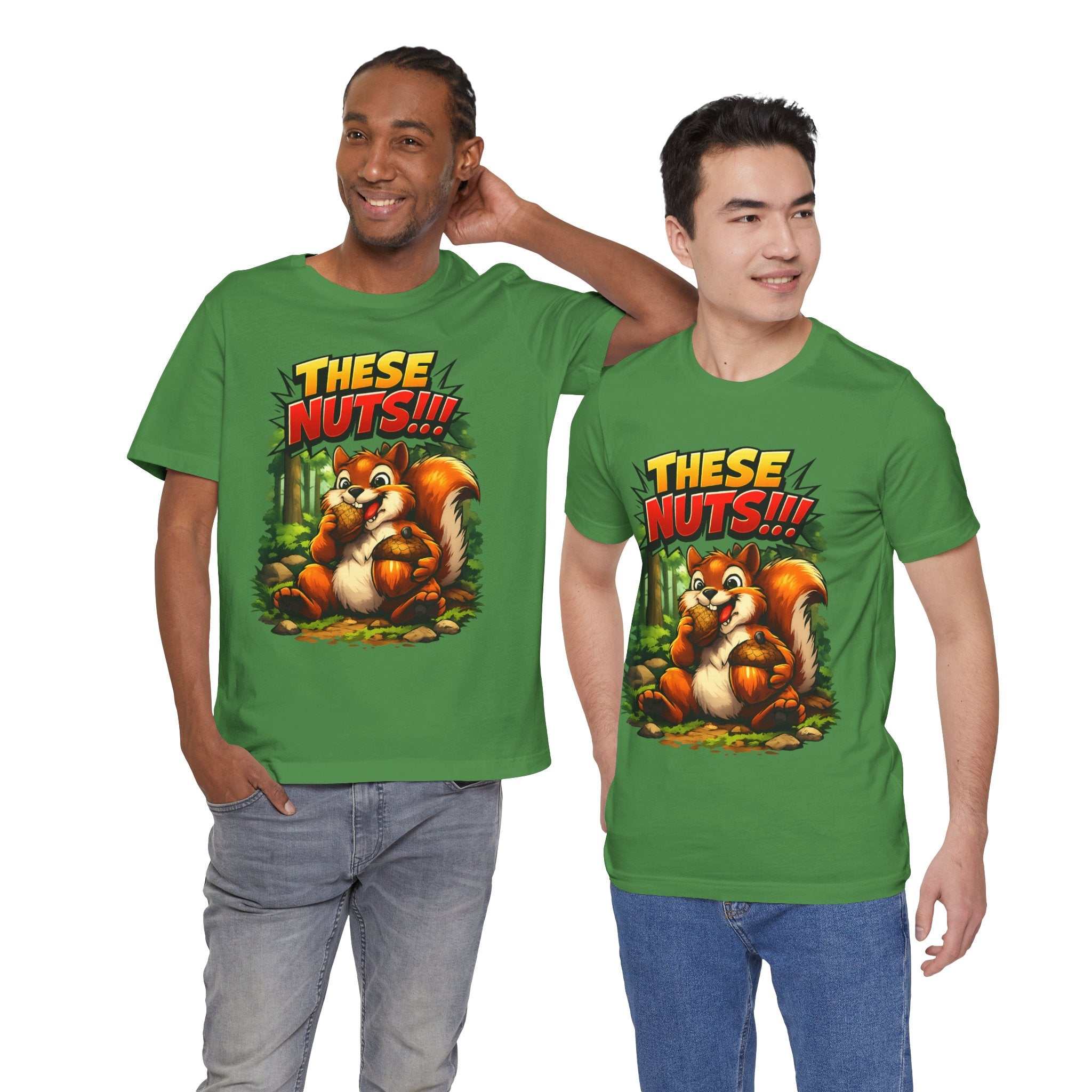 Graphic T-Shirt - Playful Squirrel Woodland Design for Casual Wear