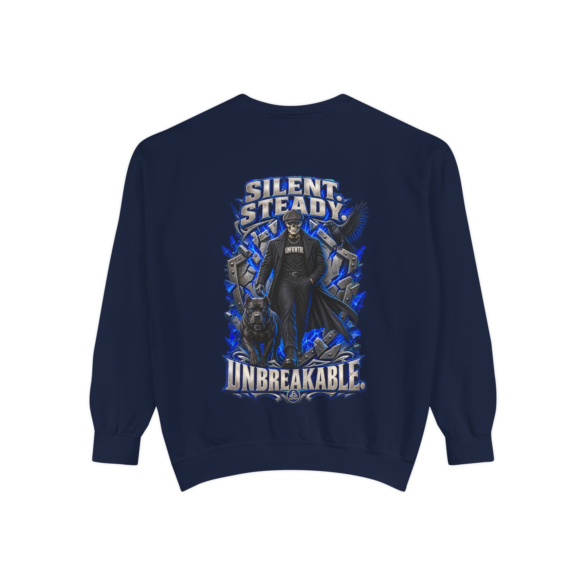 Silent. Steady. Unbreakable. Crewneck