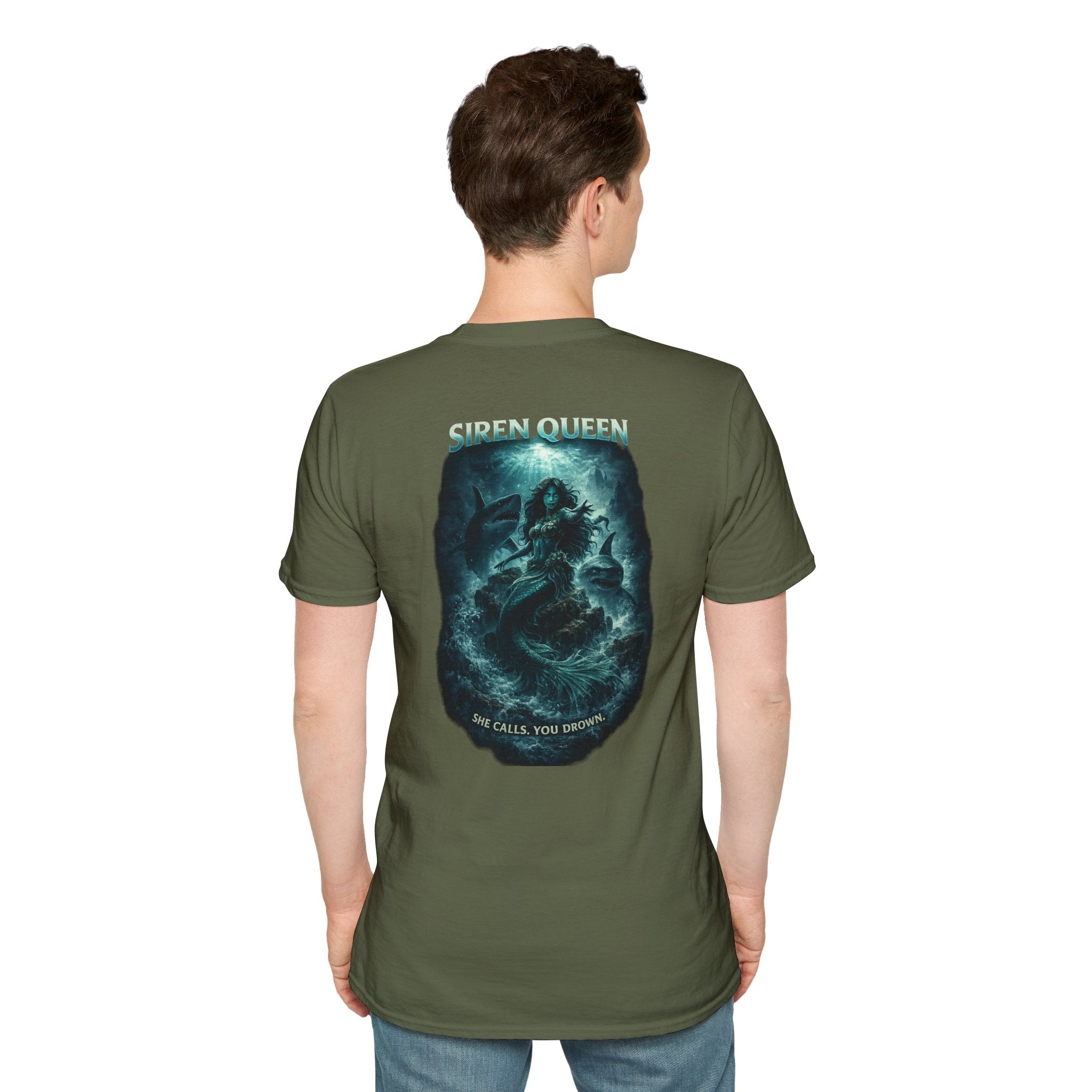 Siren Queen T-Shirt — Oceanic Mermaid Graphic Tee (She Calls You Destiny)