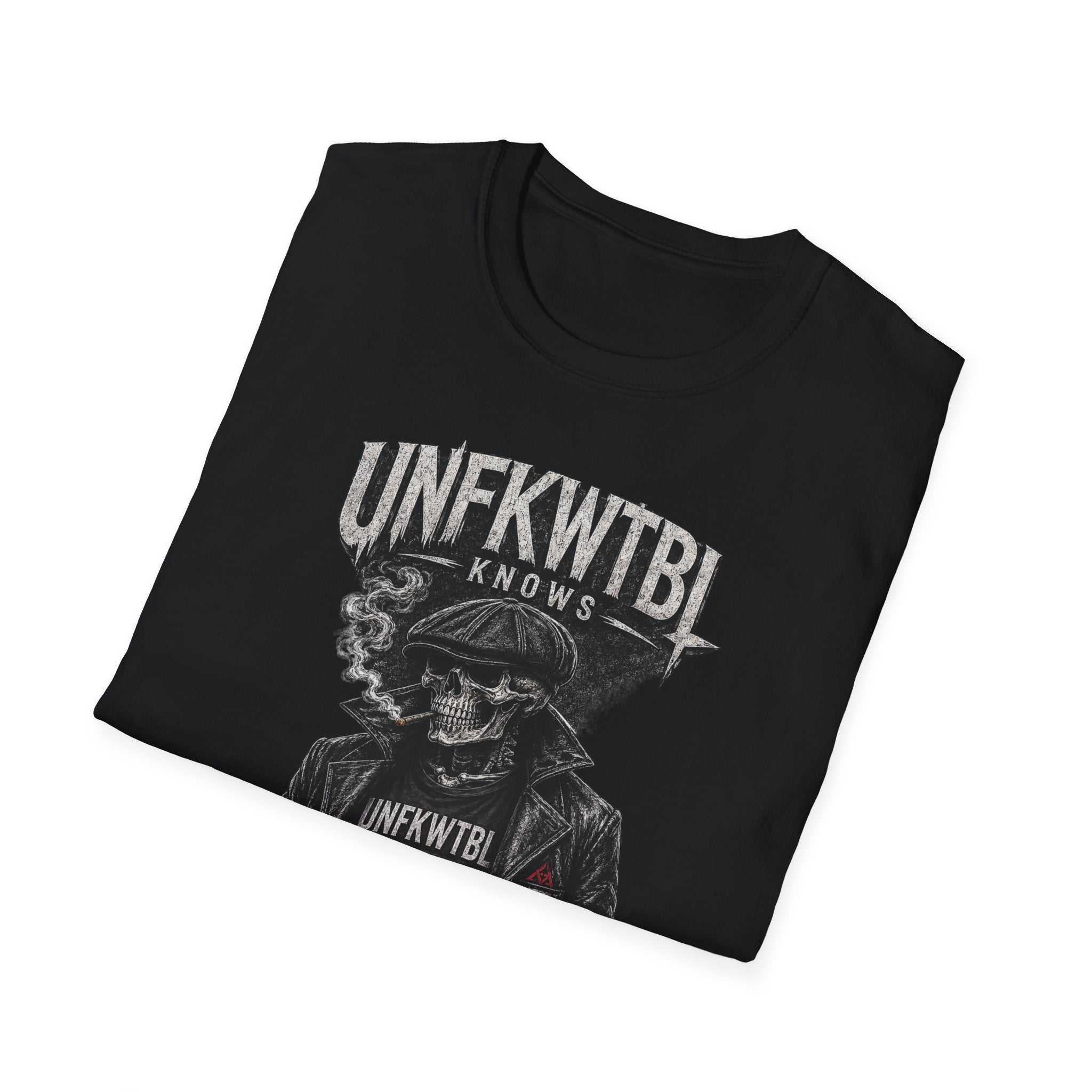 Skull Biker 'UNFKWTBL Knows' Graphic T-Shirt