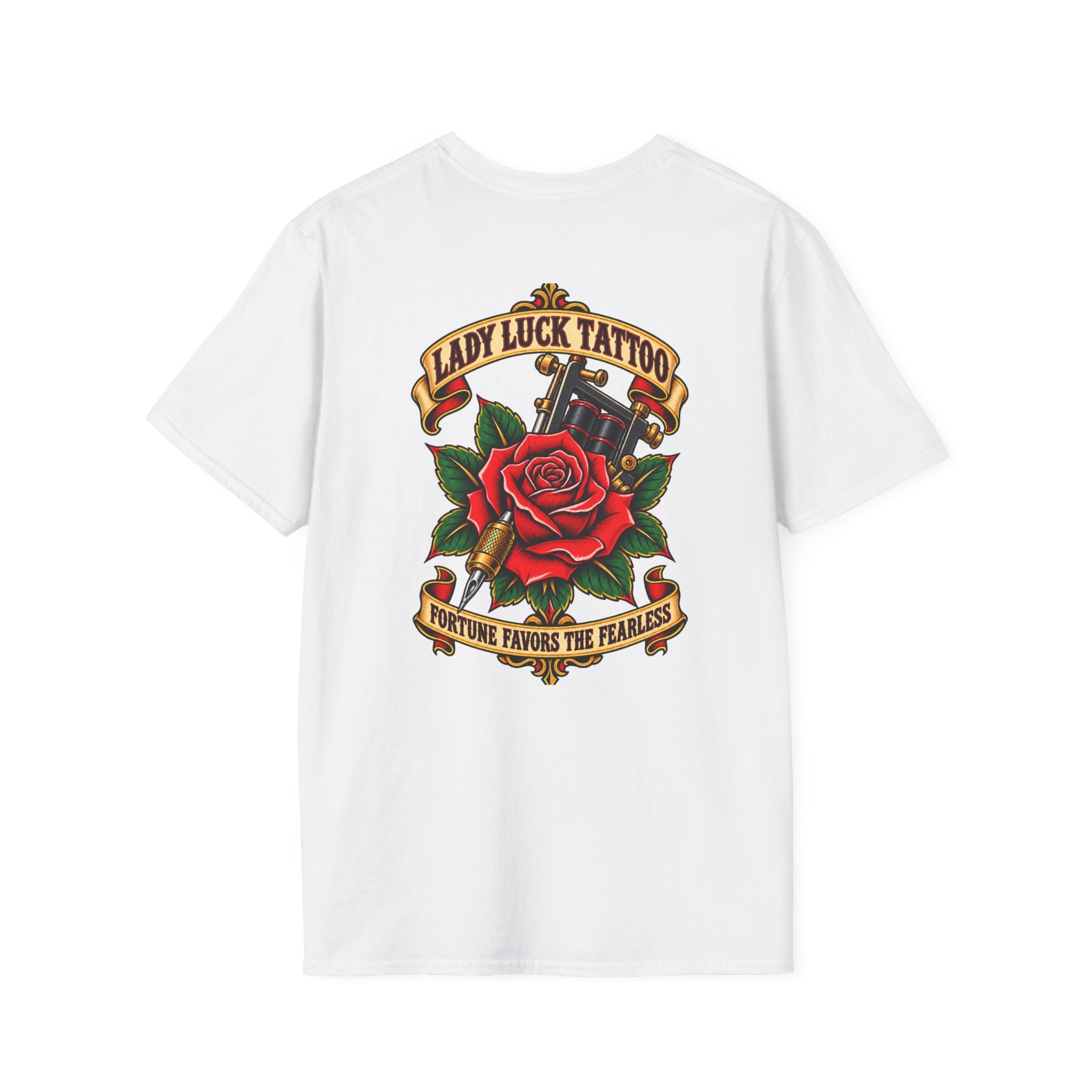 Lady Luck Tattoo Fortune Favors the Fearless Tee