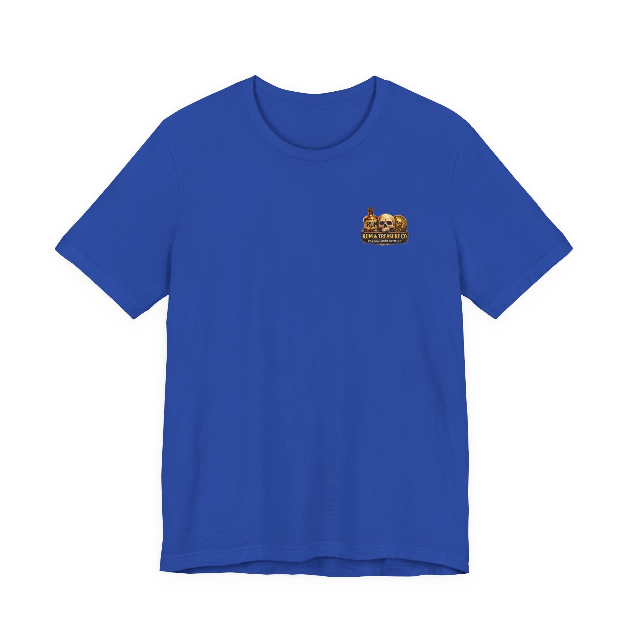 Pirate Skull Treasure Tee – "Trust the Rum Not the Plan"