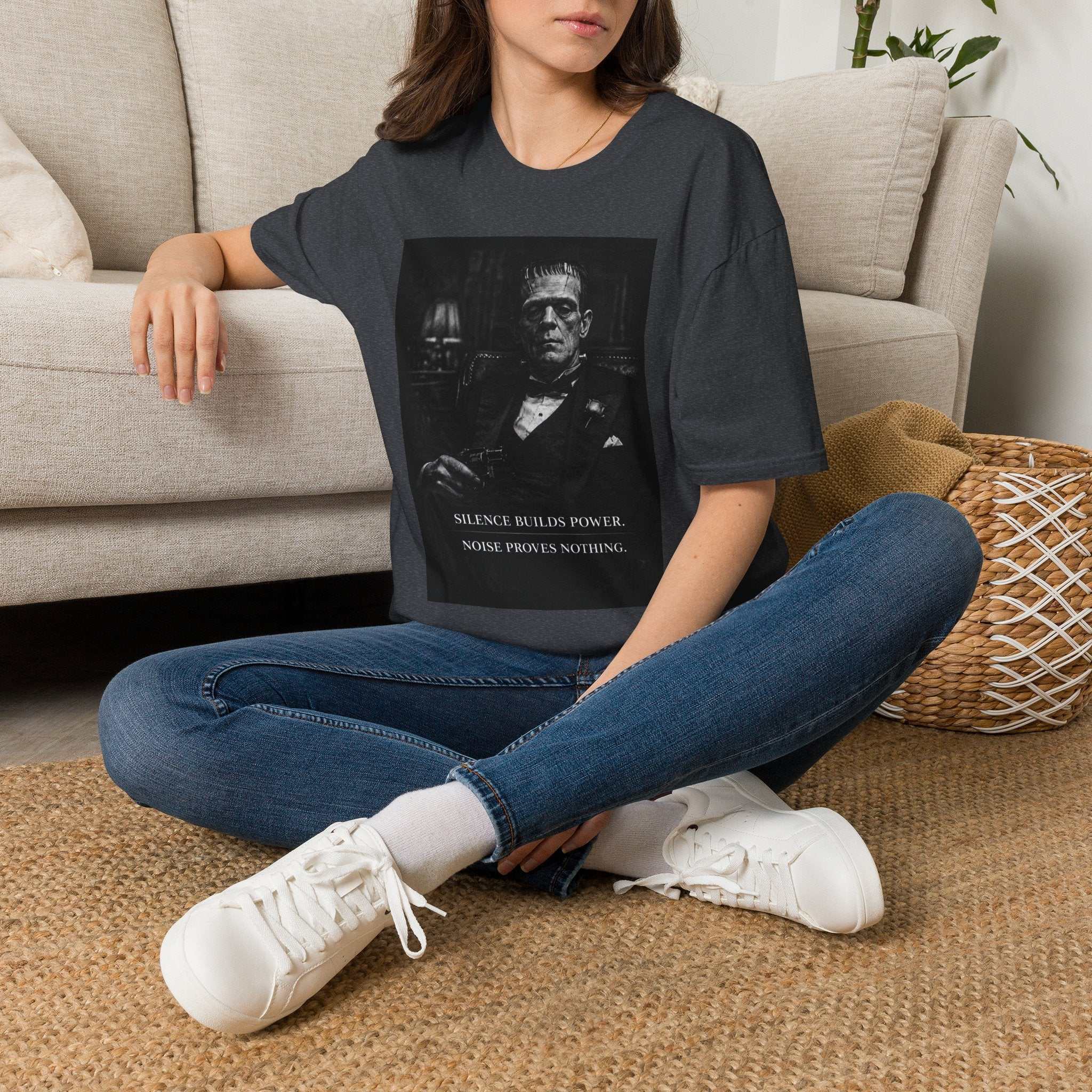 Frankenstein Portrait Tee — "Nothing To Do" Gothic Horror T-Shirt