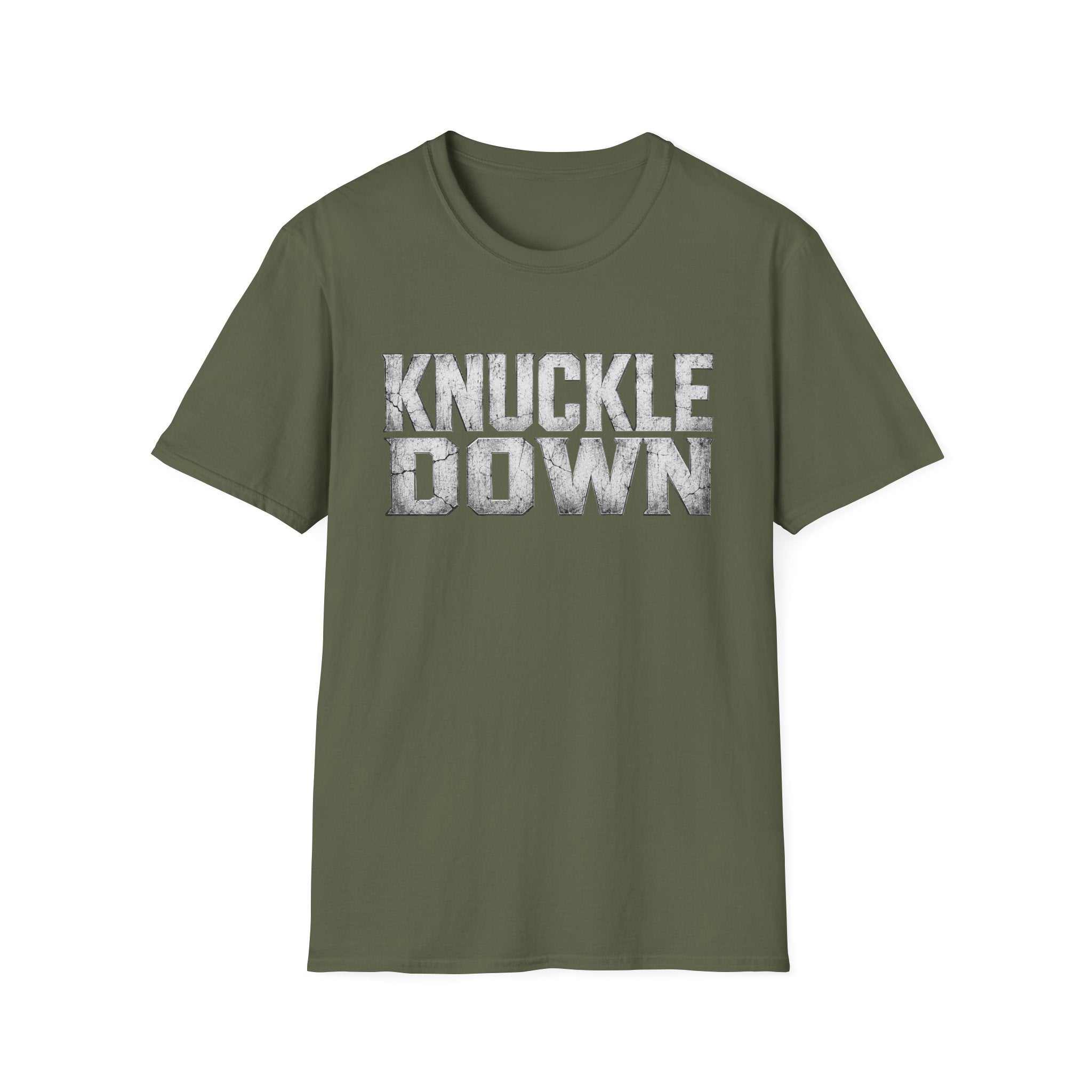Knuckle Down Graphic T-Shirt — Bold Motivational Workout Tee