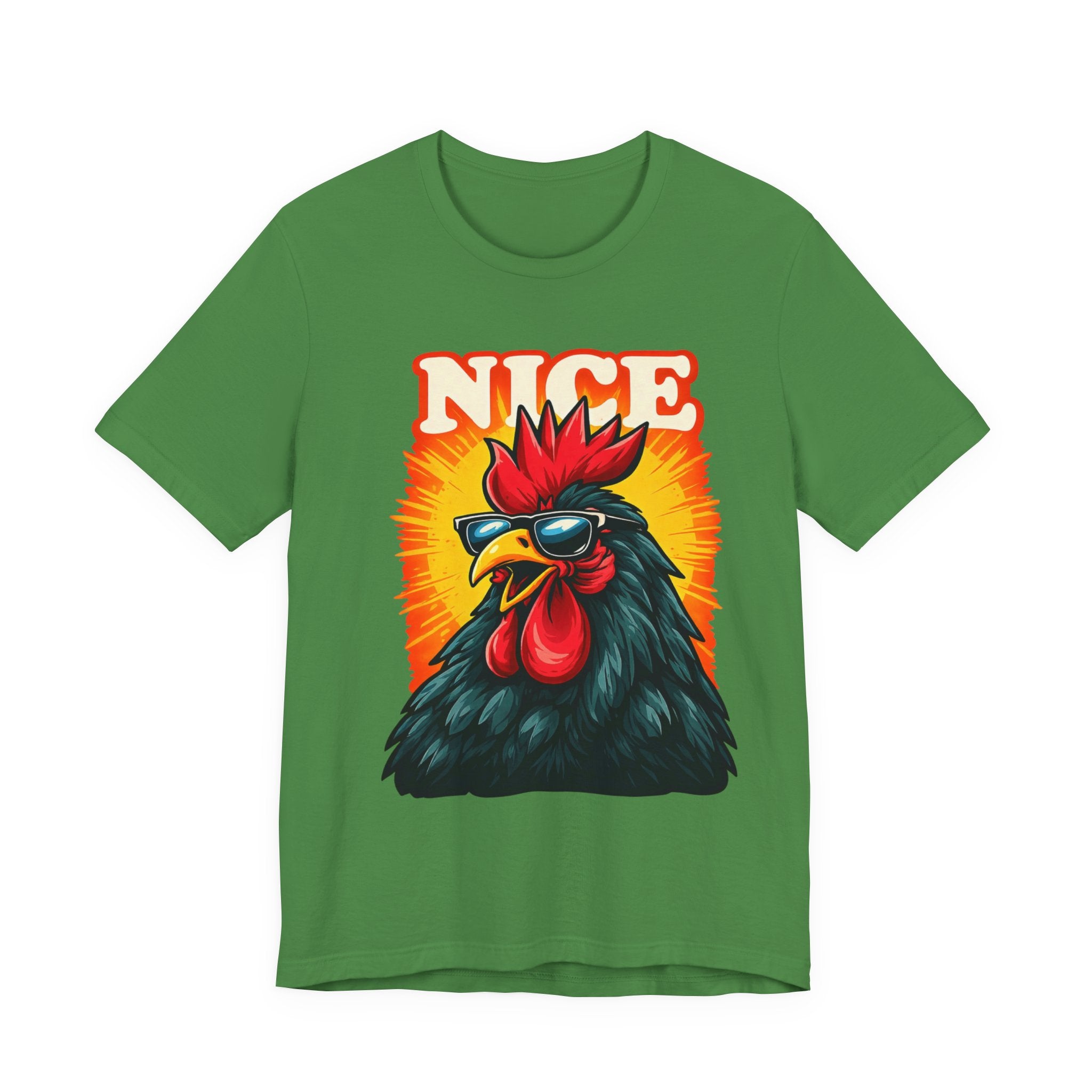 Nice Rooster T-Shirt — Cool Sunglasses Chicken Graphic Tee