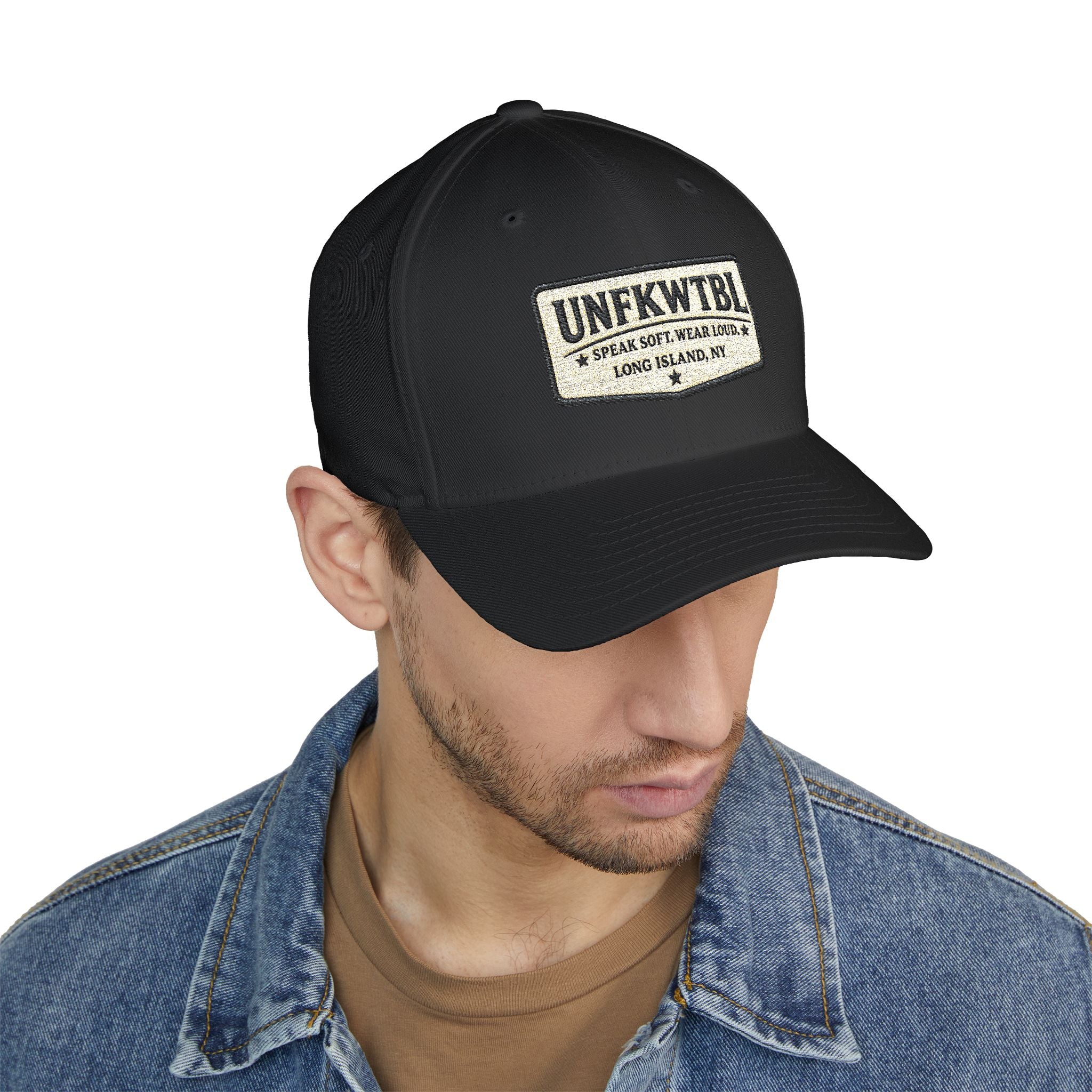 Embroidered Patch Baseball Cap — UNFKWTBL Logo with Shamrock