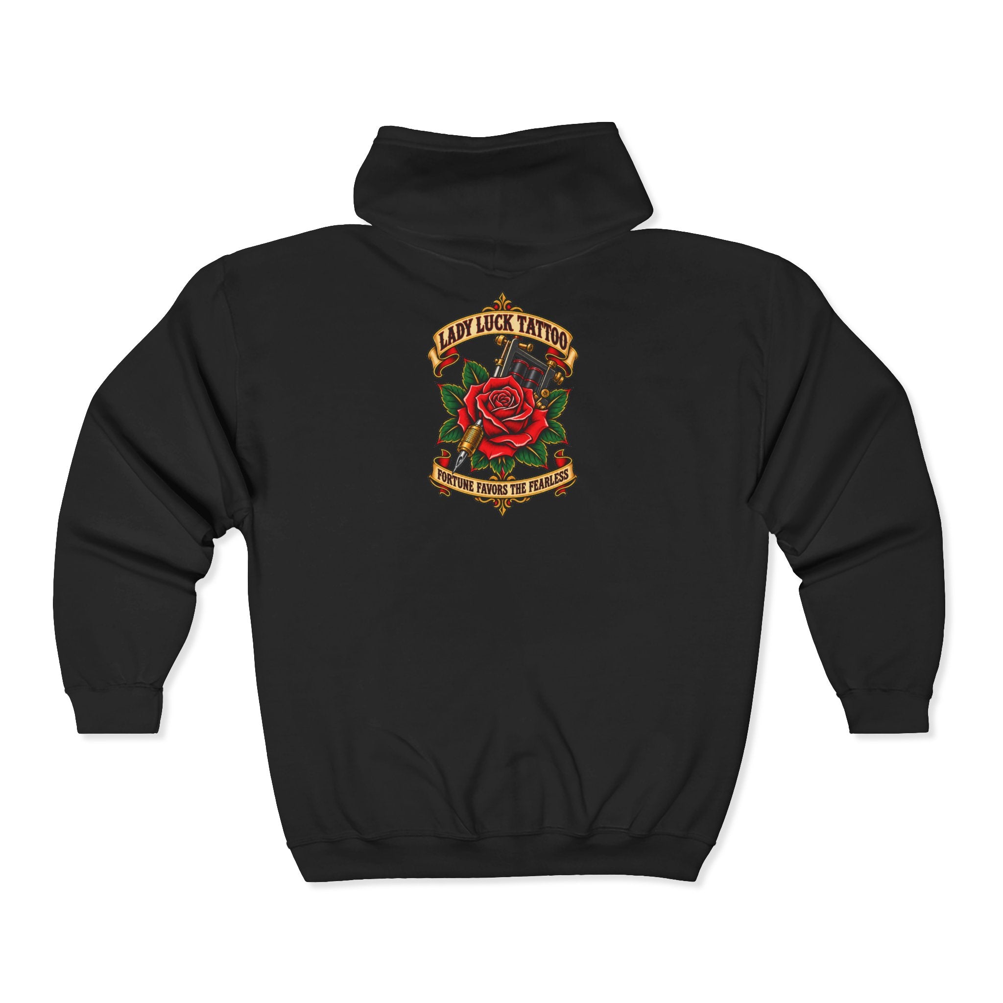 Lady Luck Tattoo Zip Hoodie
