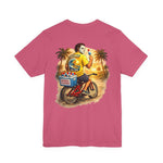 Surf or Die Michael Myers Beach Bike T‑Shirt — Retro Horror Summer Tee