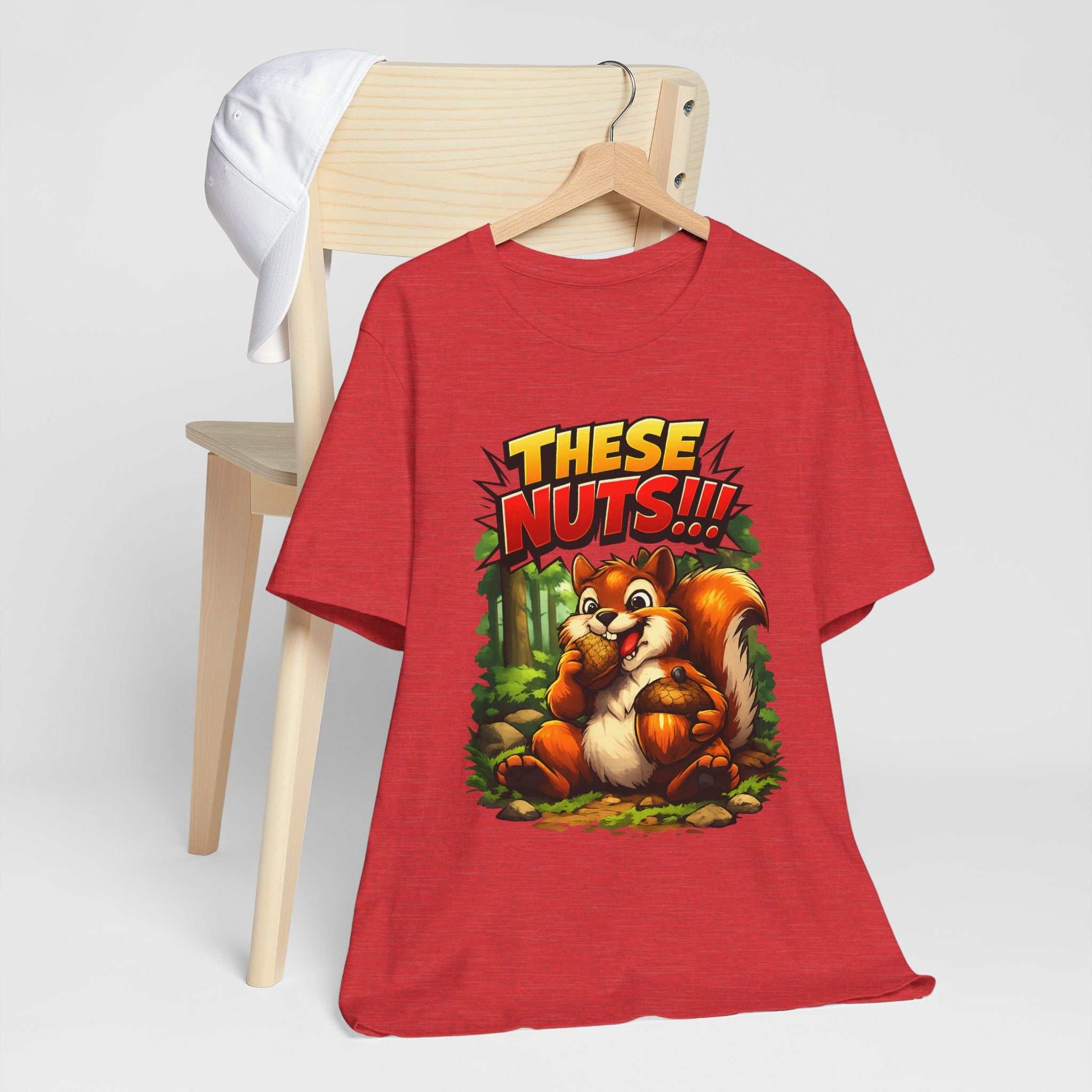 Graphic T-Shirt - Playful Squirrel Woodland Design for Casual Wear