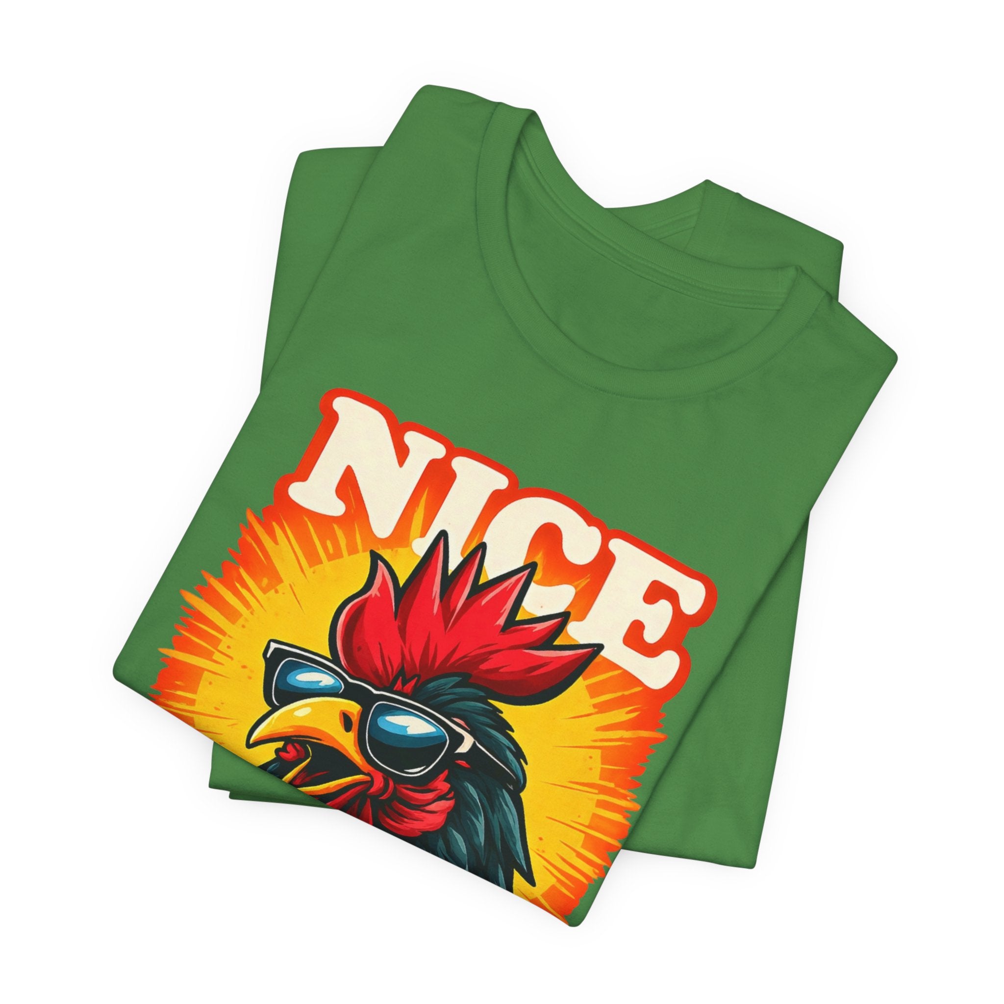 Nice Rooster T-Shirt — Cool Sunglasses Chicken Graphic Tee