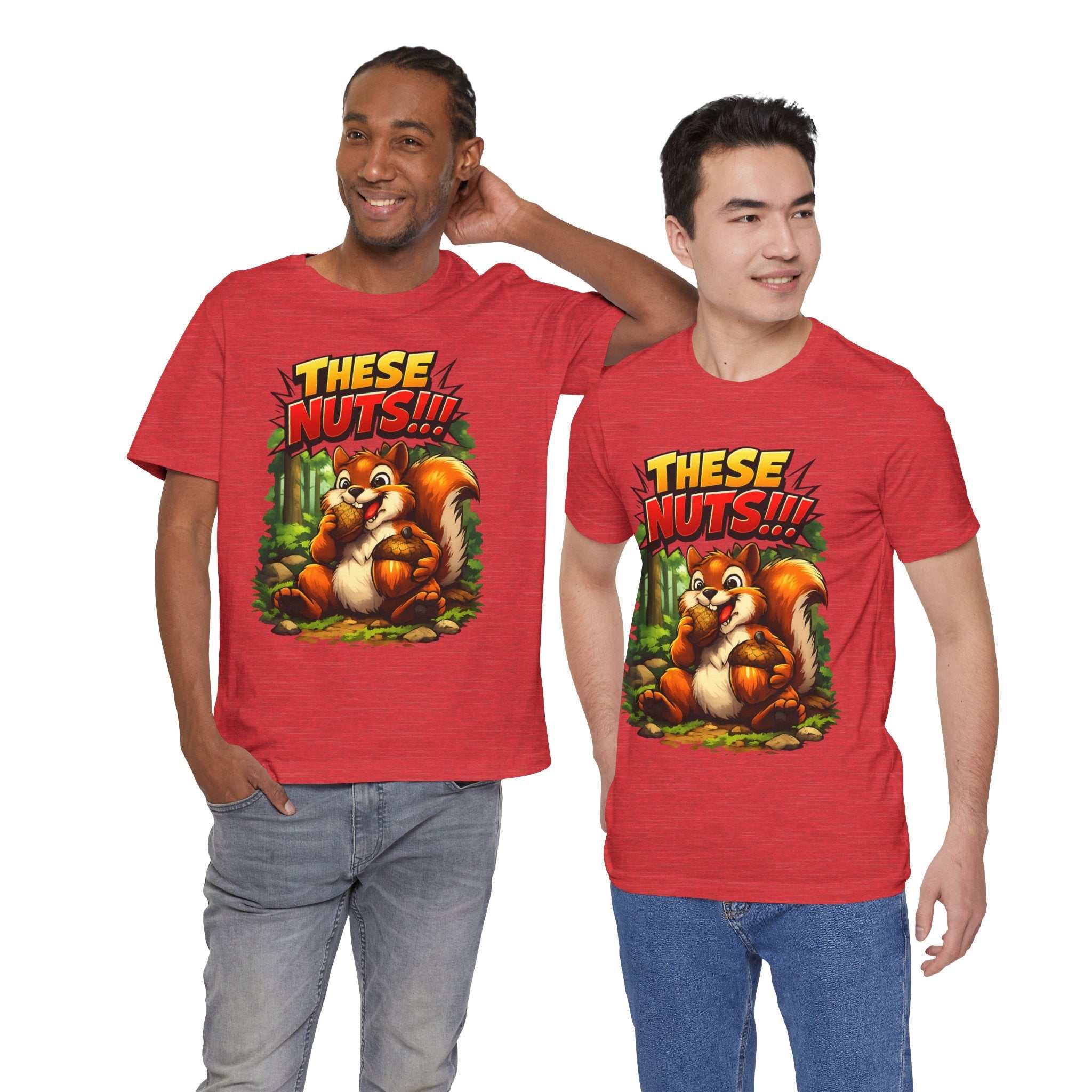 Graphic T-Shirt - Playful Squirrel Woodland Design for Casual Wear