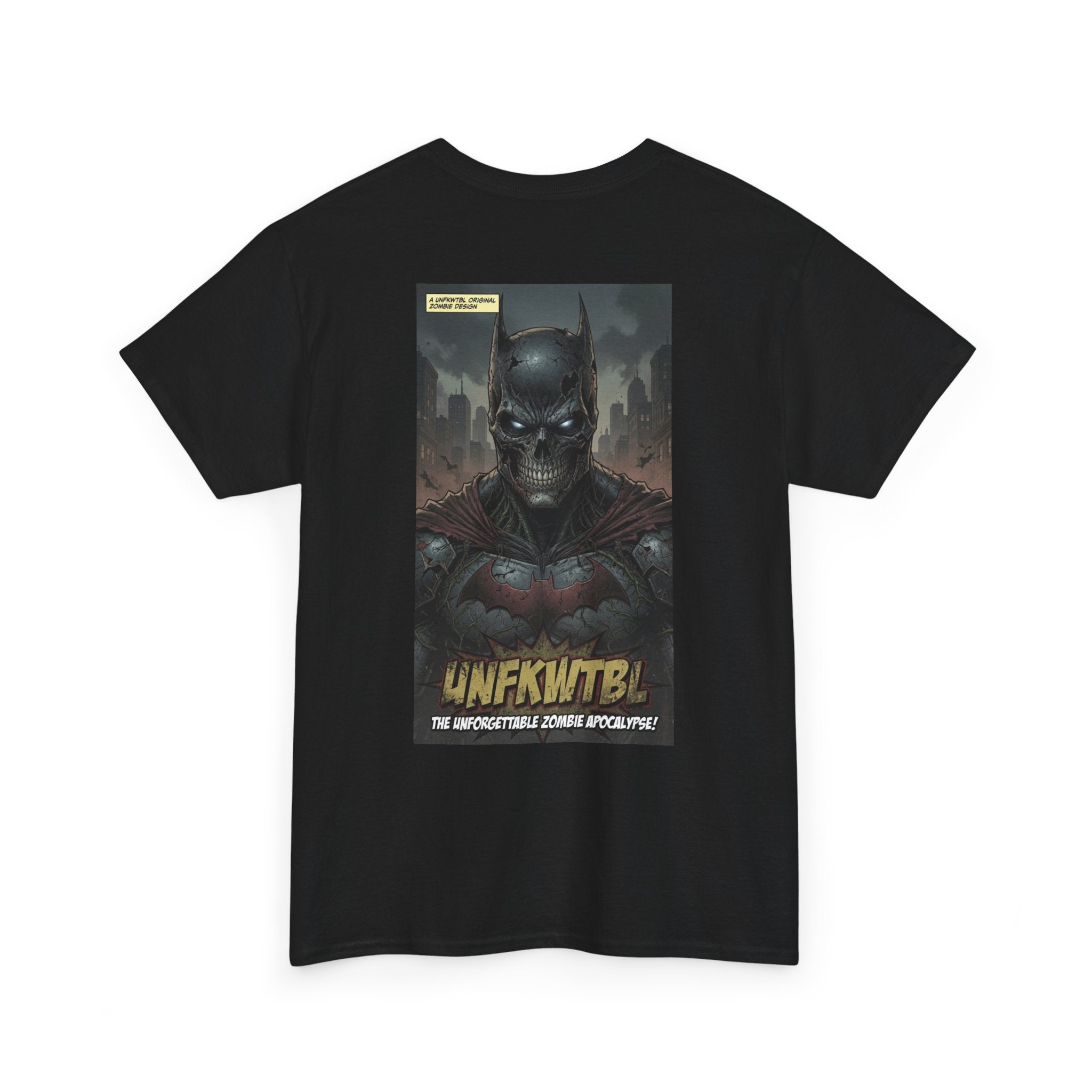 Zombie Apocalypse Dark warrior Graphic Tee — "UNFKWTBL" Retro Comic Poster T-Shirt