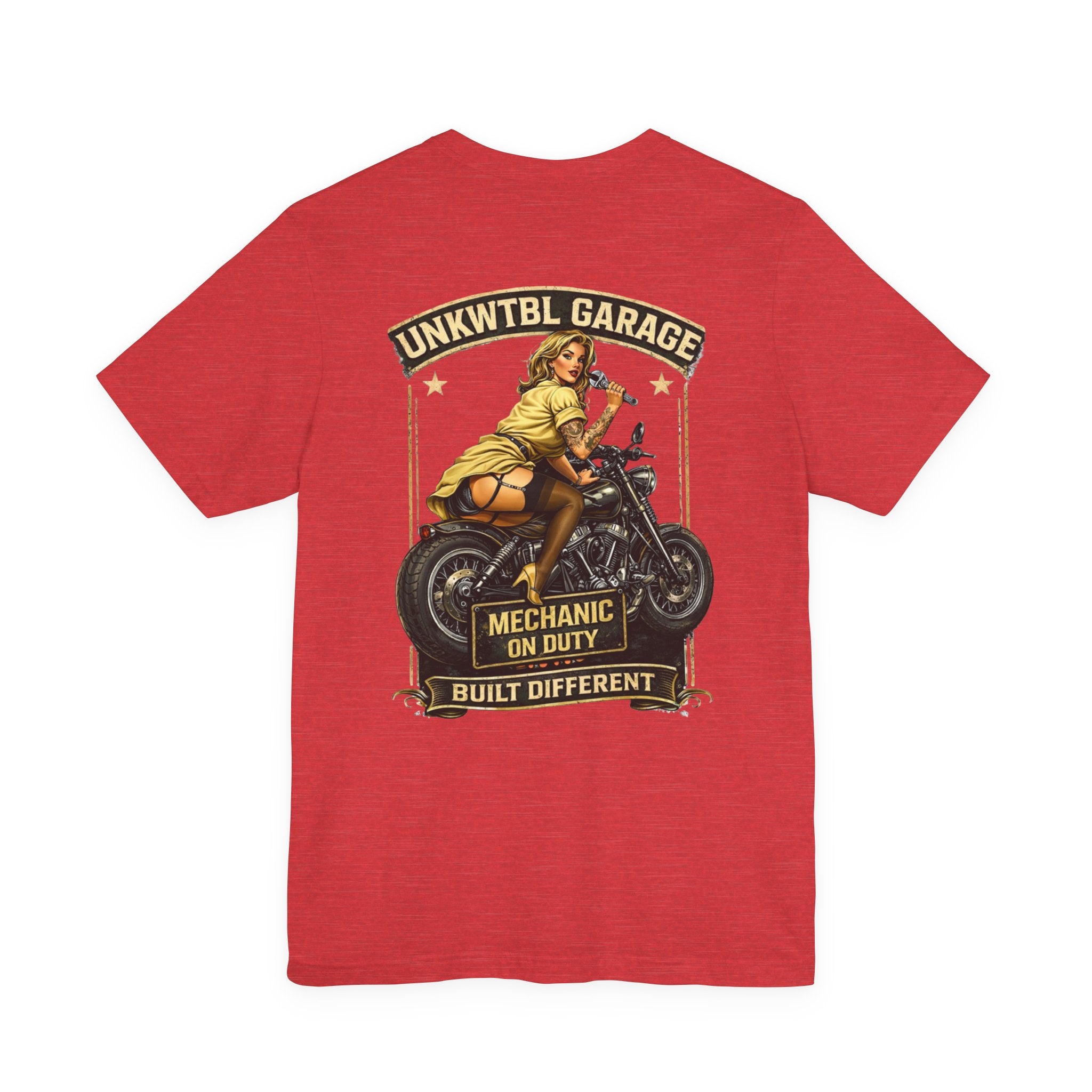 Mechanic On Duty Motorcycle Tee — Pinup Garage Vintage T-Shirt