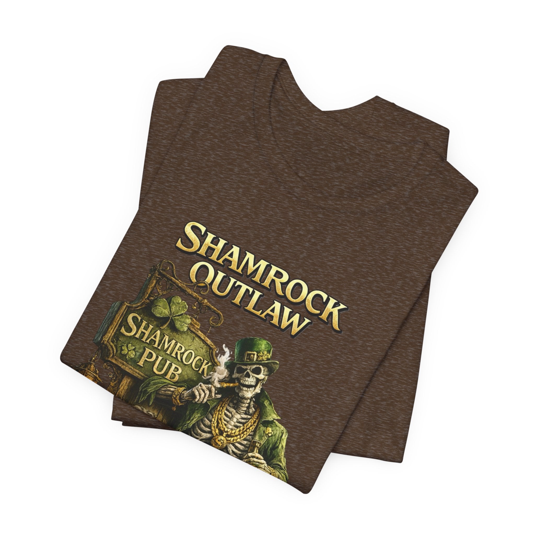 Shamrock Outlaw Tee — Vintage Irish Pub St. Patrick’s Day T‑Shirt
