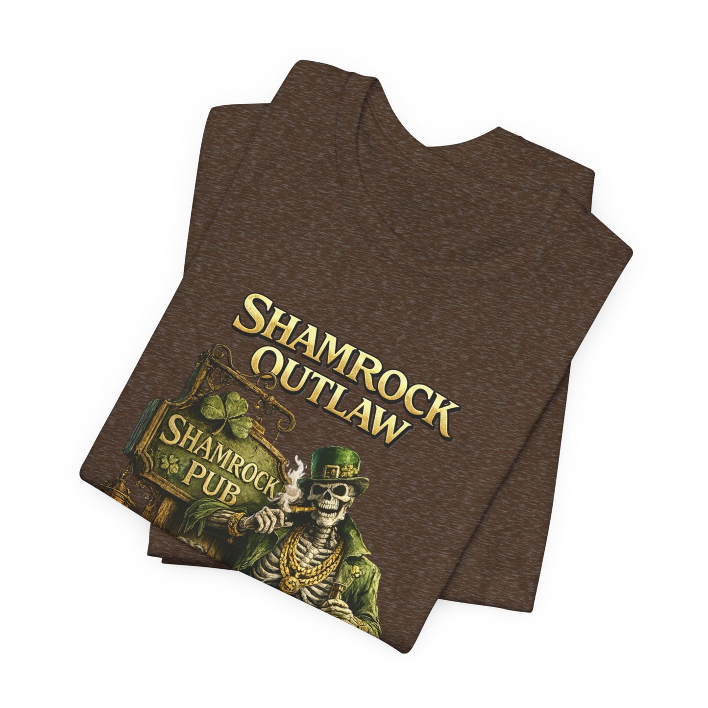 Shamrock Outlaw Tee — Vintage Irish Pub St. Patrick’s Day T‑Shirt