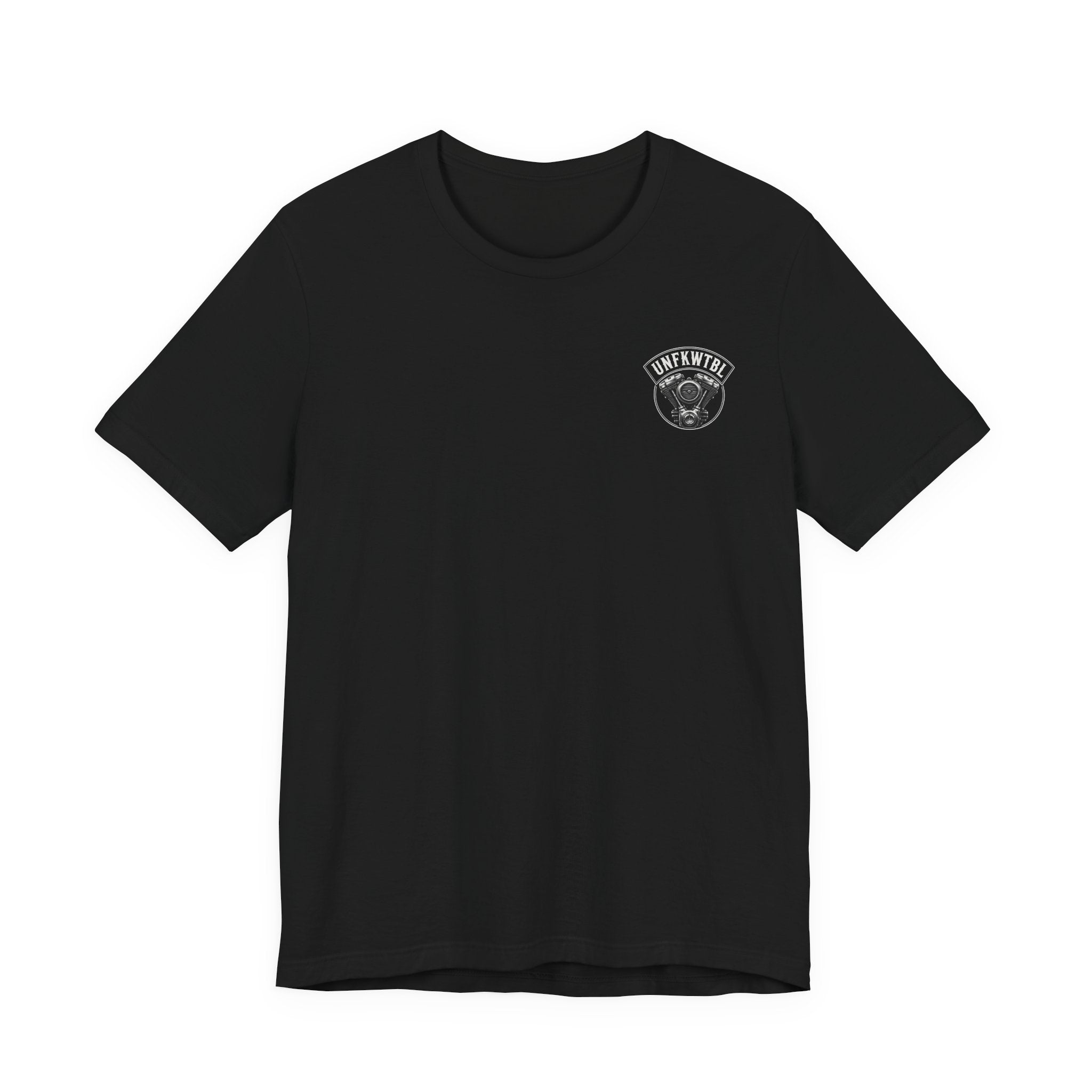 Skull Rider Tee — "UNFKWTBL" Speak Soft Ride Loud Motorcycle T‑Shirt