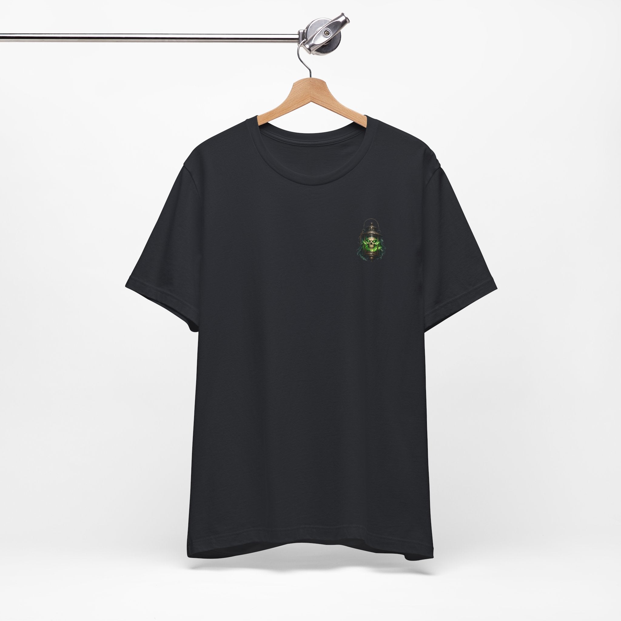 Grim Lantern Skull Tee — Gothic Horror Graphic T-Shirt