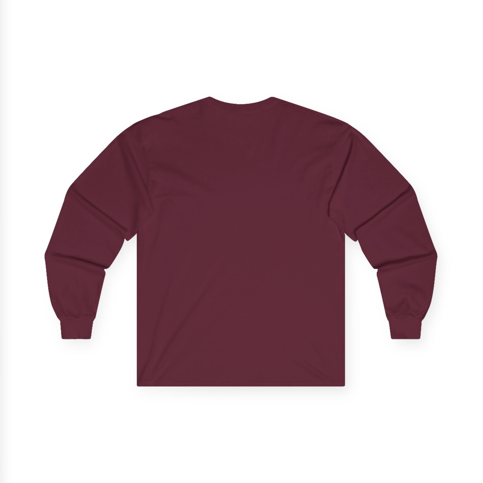 Patriotic Flag Long Sleeve Tee — American Flag Silhouette Design