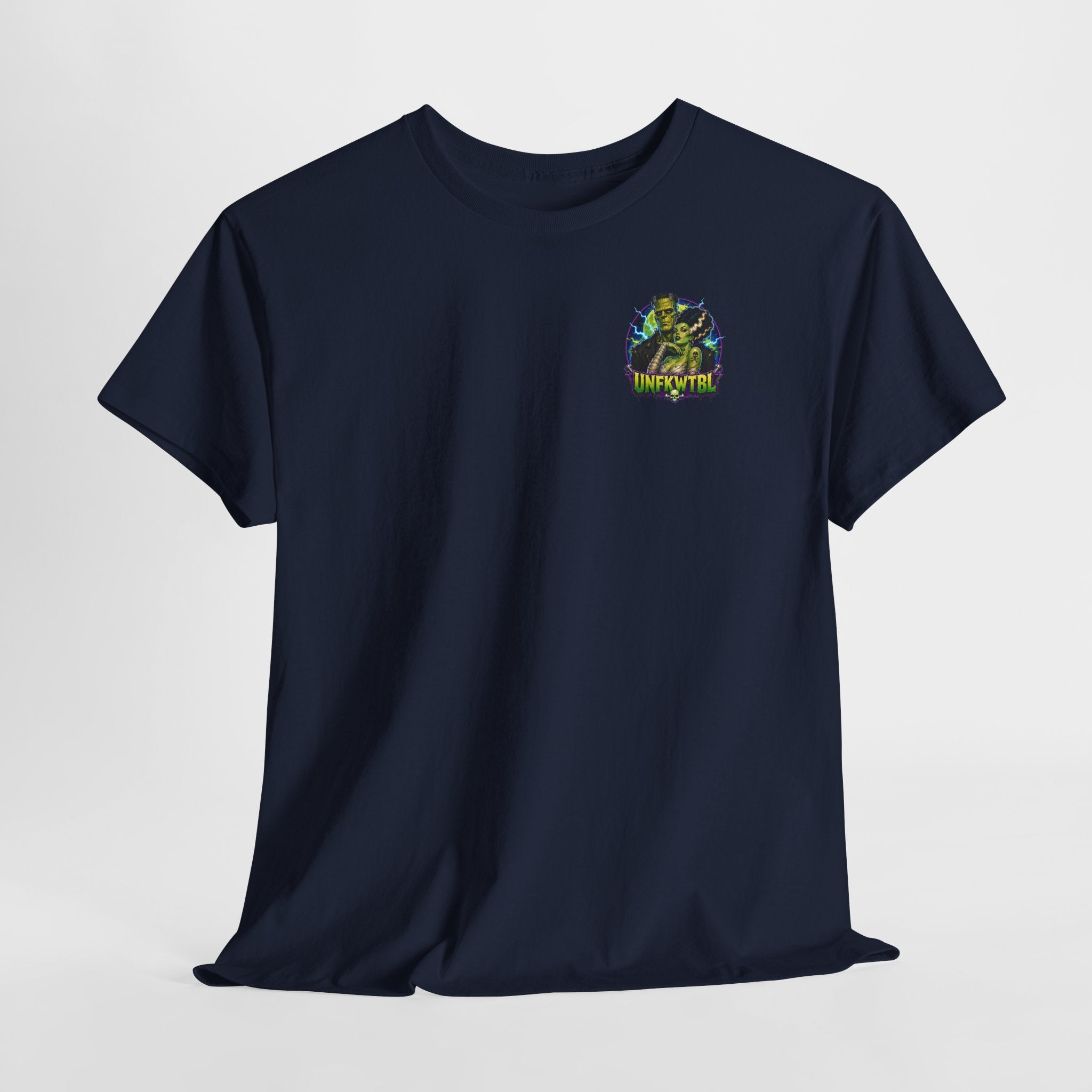 Frankenstein Graphic Tee — "UNFKWTBL" Retro Horror Poster T-Shirt