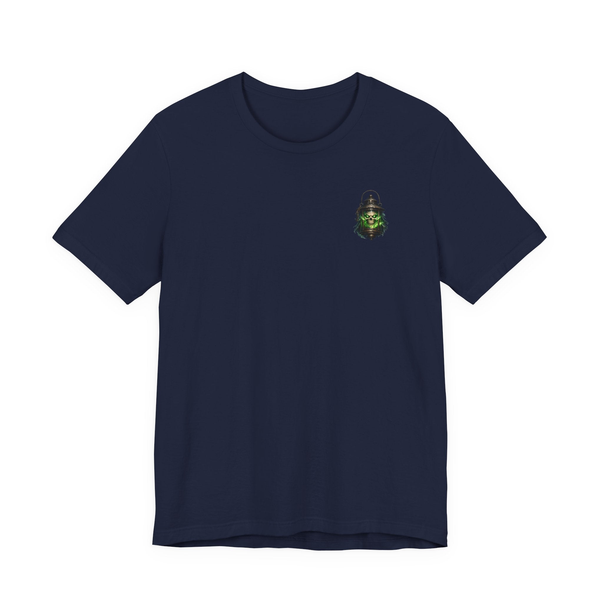 Grim Lantern Skull Tee — Gothic Horror Graphic T-Shirt