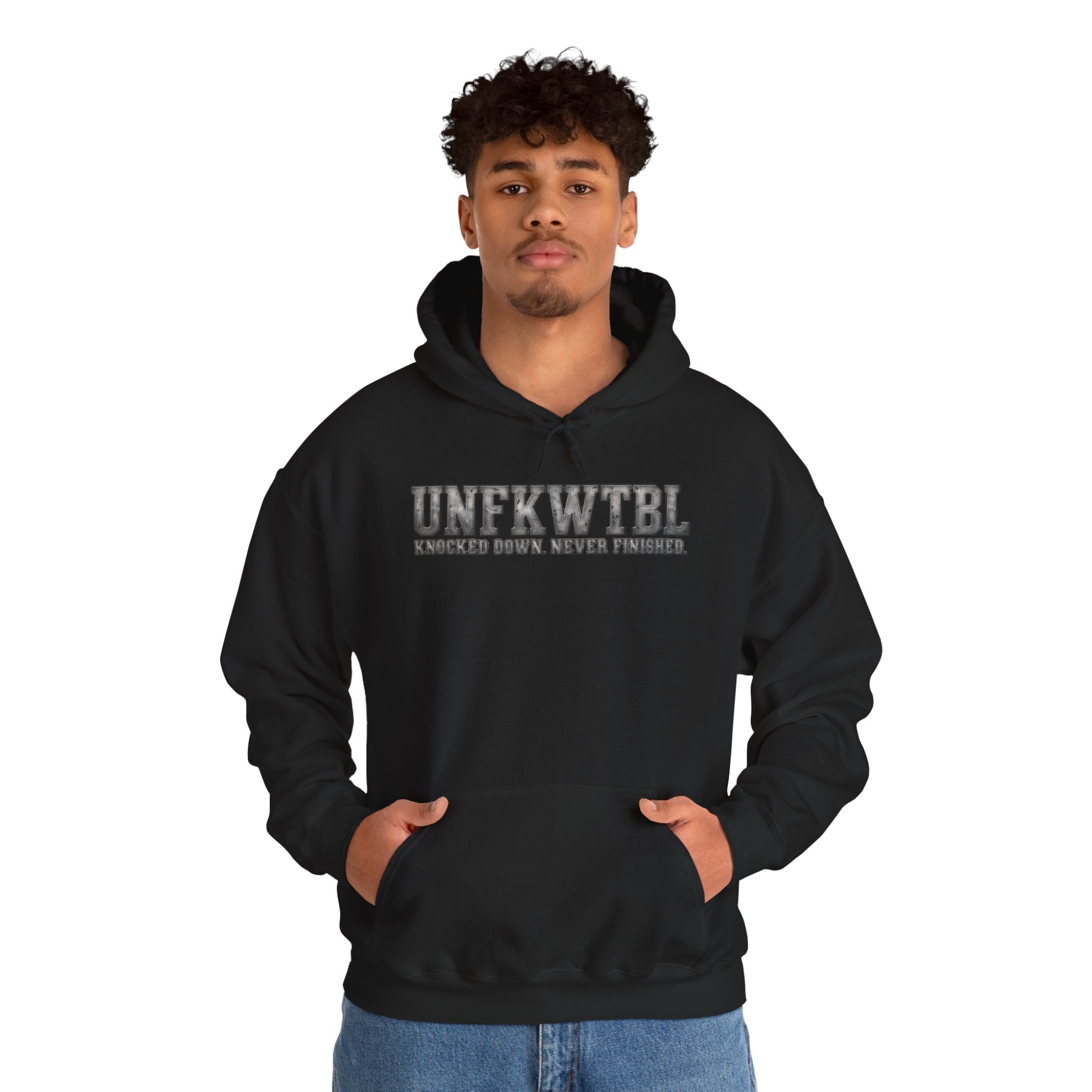 Hoodie — UNFKWTBL Distressed Logo Pullover