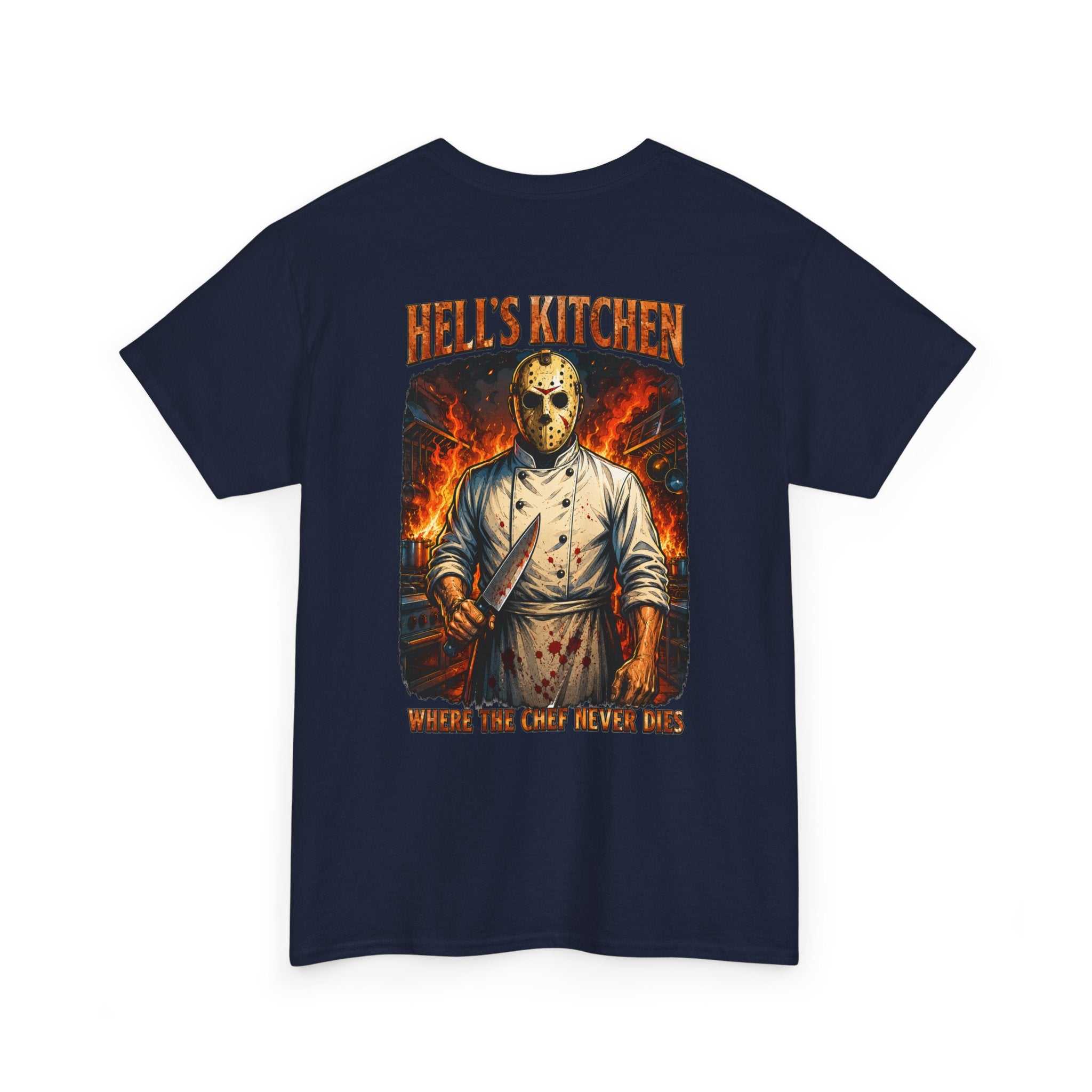 Hell's Kitchen Chef Tee — Horror Jason Mask Cook Shirt