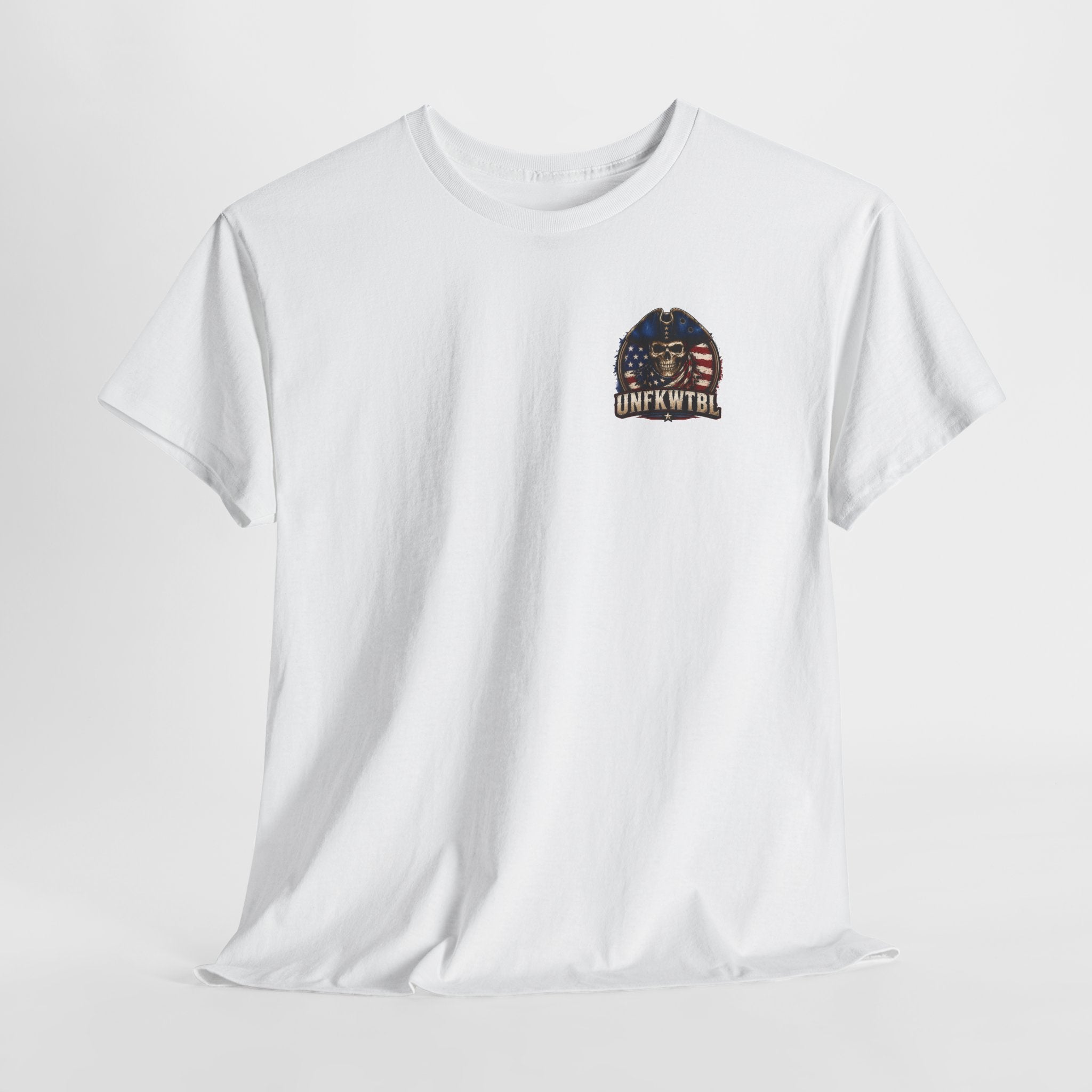 Patriotic Skull Tee — "UNFKWTBL" Americana Graphic T‑Shirt