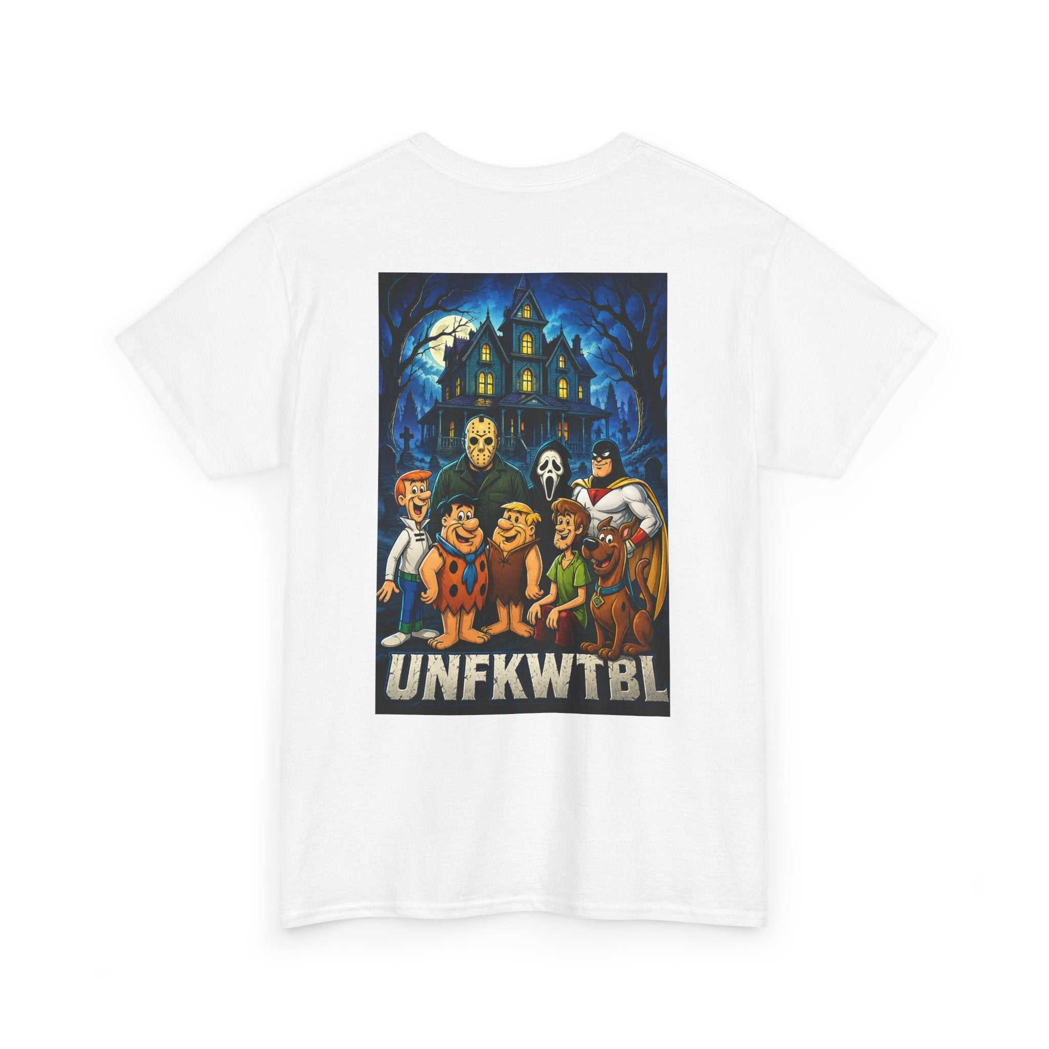 Scooby-Style Haunted Crew T-Shirt — Retro Mystery Mansion Graphic