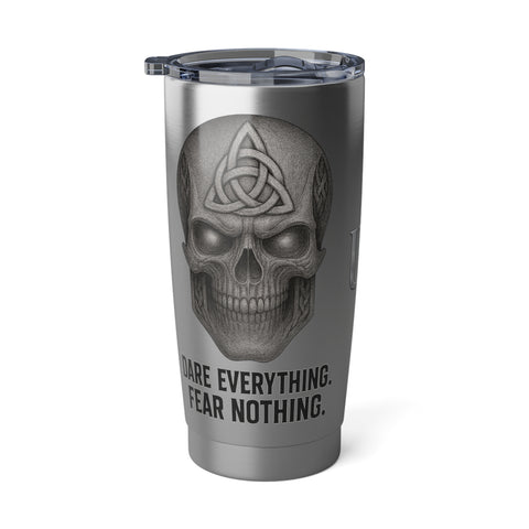 Vagabond Skull 20oz Tumbler - Unplugged Travel Mug for Adventurers