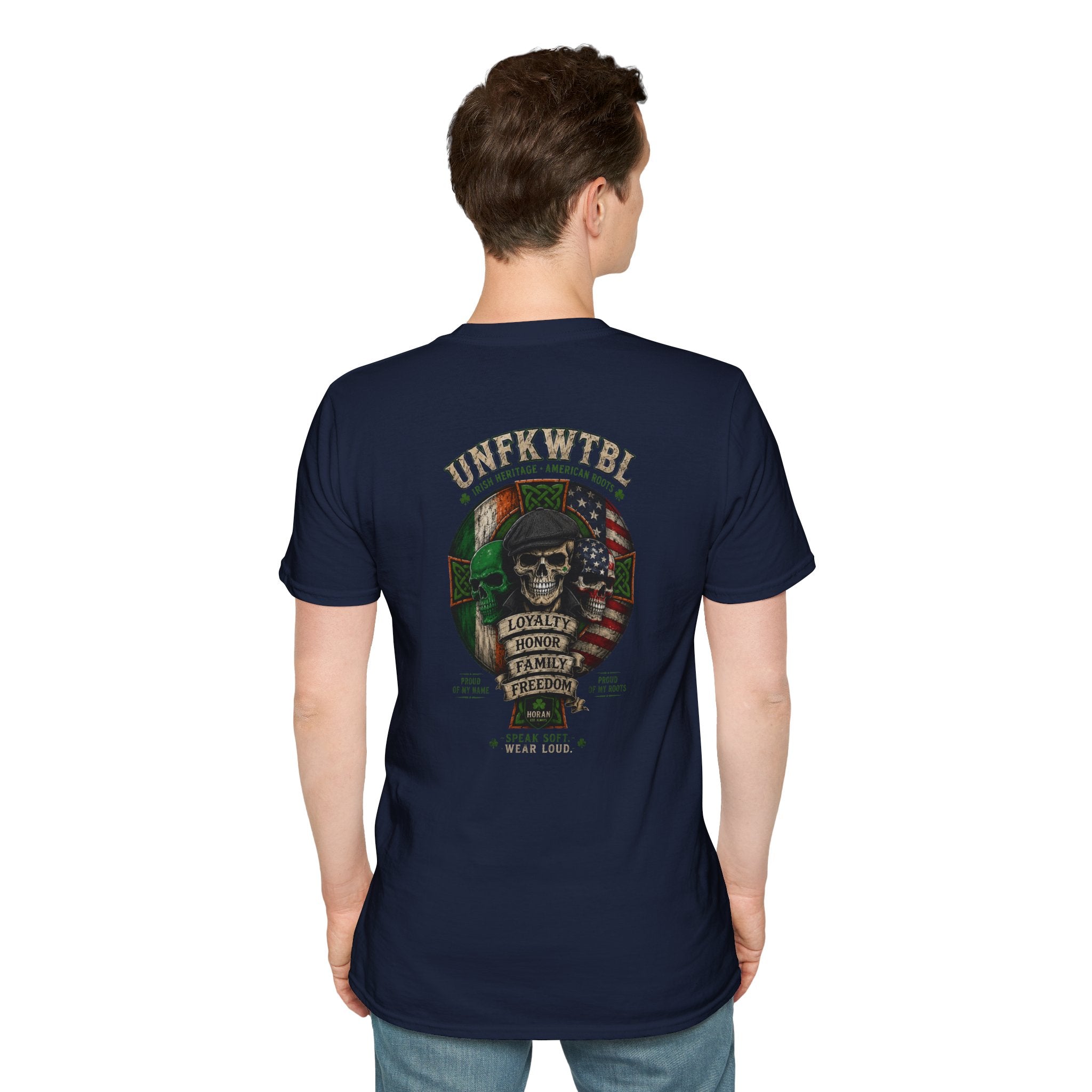 UNFKWTBL Vintage Logo T‑Shirt — Tactical Green Graphic Tee